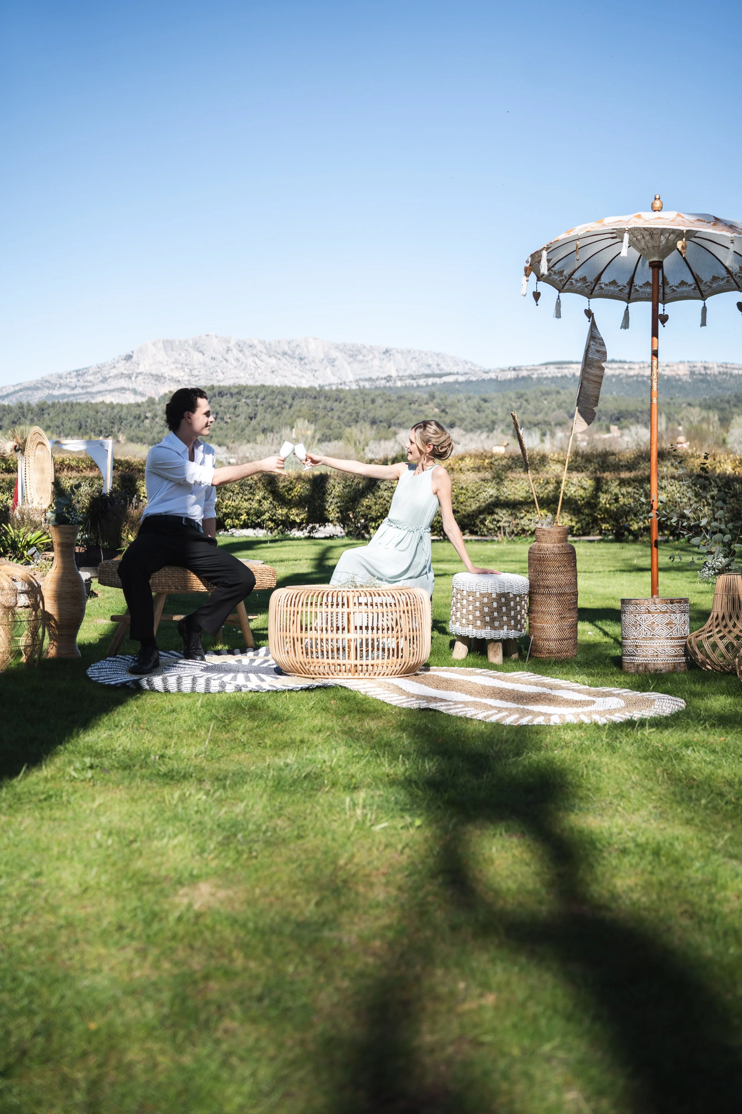 Mariage bohème chic en Provence : inspiration éditoriale au Domaine Valbrillant