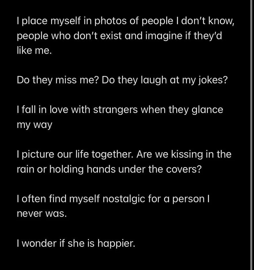 Idk what this is but I blame it on listening to Drivers License on repeat today 🤷🏽&zwj;♀️ 

(Also not fully sure if I used the word &lsquo;nostalgic&rsquo; correctly in a sentence. Apparently my degree has failed me) 

#writing #blurb #writinginspi