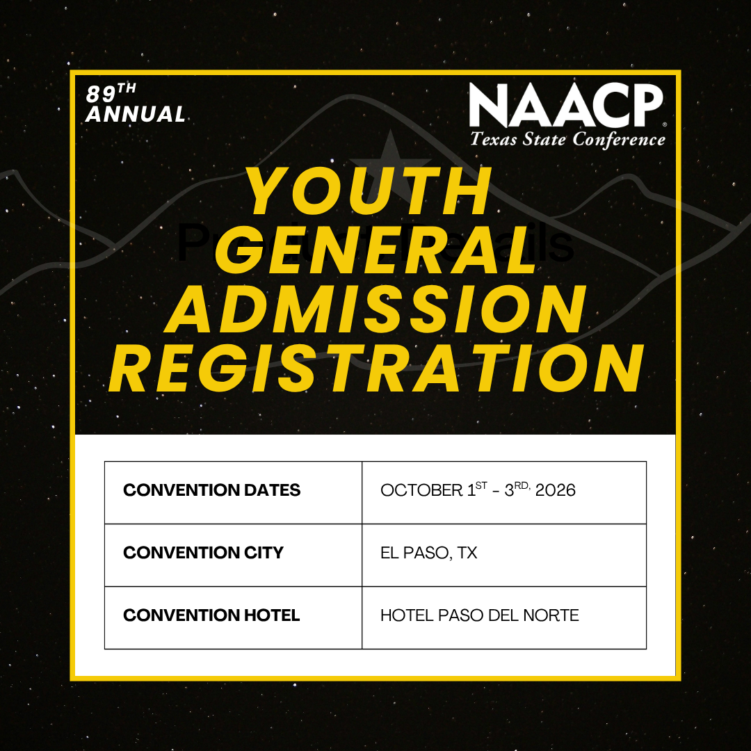 Youth General Admission Registration
