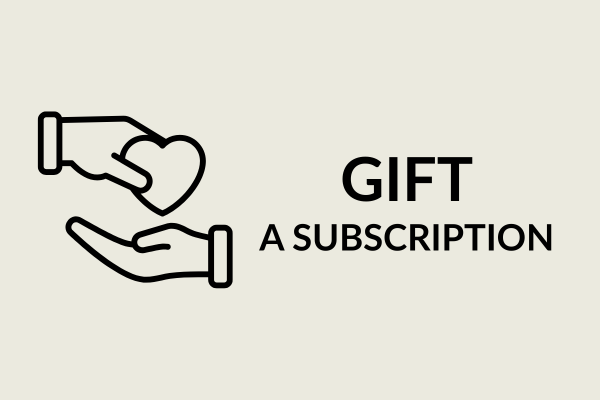 Hand giving a heart to another hand, Gift a Subscription