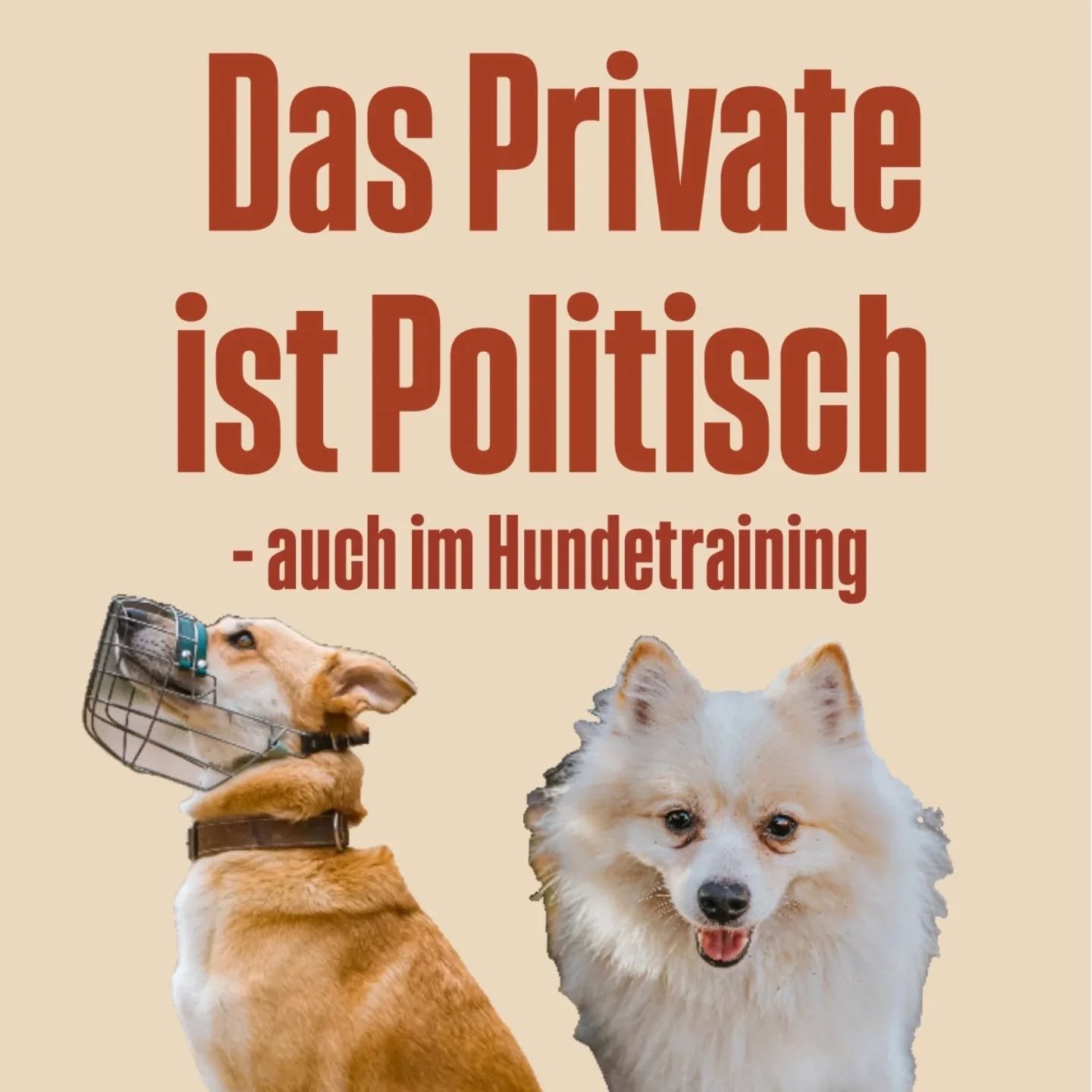 Das Private ist politisch &ndash; auch im Hundetraining

Hundetraining wird oft als individuelle Kompetenzfrage verhandelt: Wer seinen Hund nicht &bdquo;im Griff&ldquo; hat, hat sich nicht genug bem&uuml;ht. Diese Verk&uuml;rzung blendet die struktur