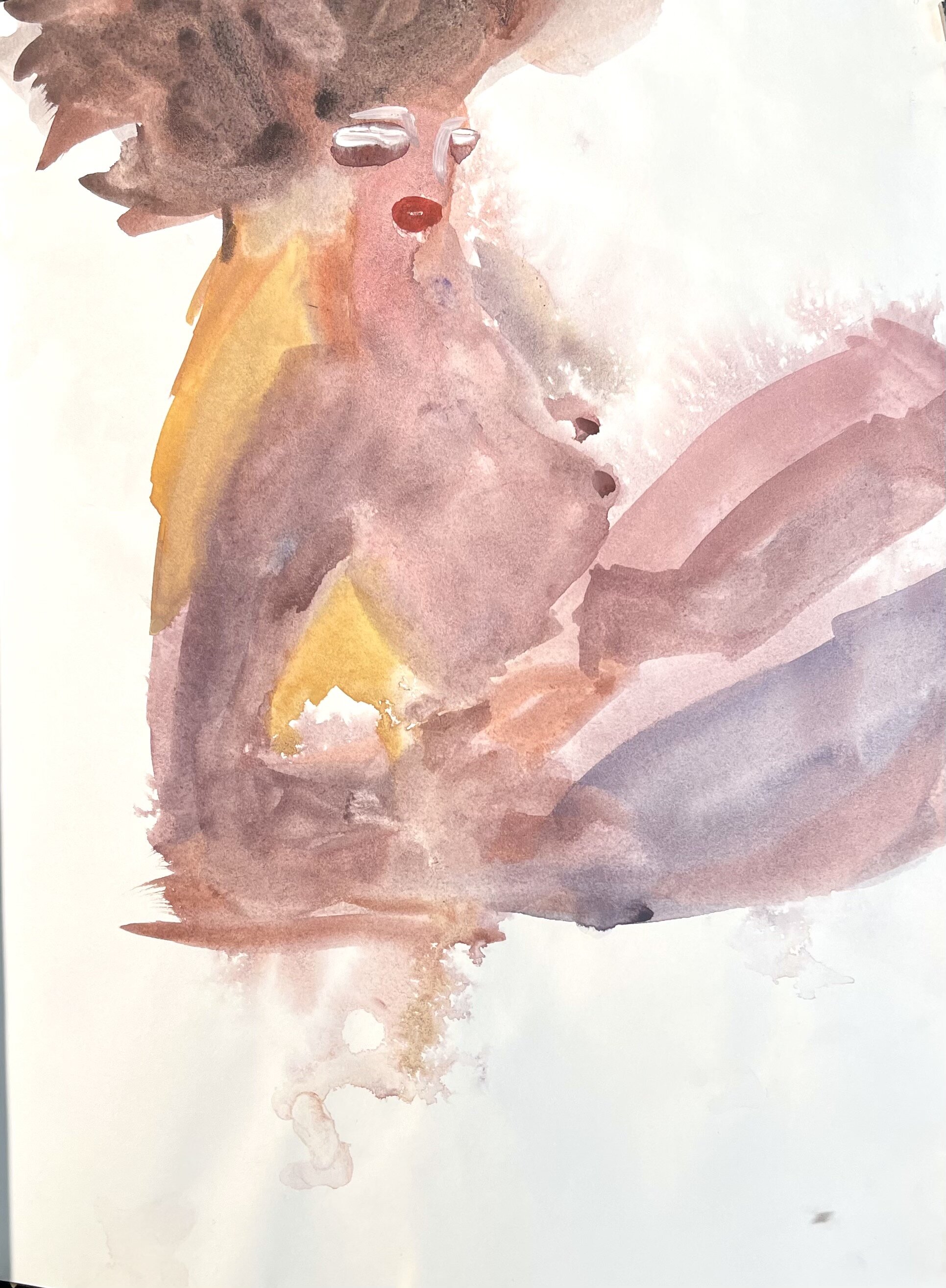 Somebody, 11 x 8", Watercolor, 2021