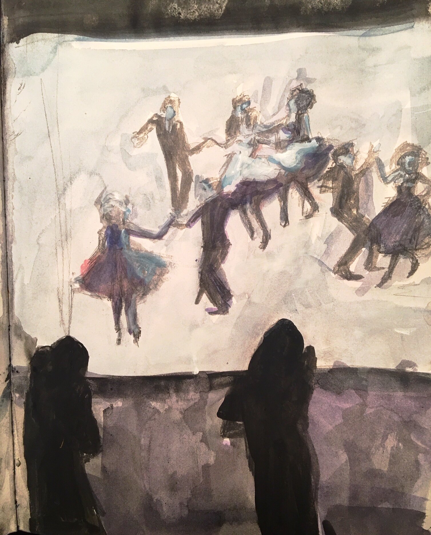 Dark in Florida, 11 x 8", 2018