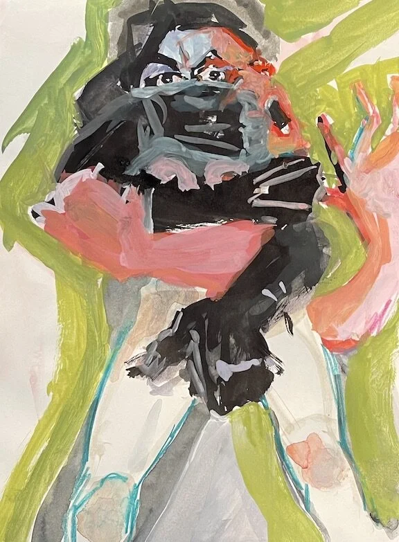 STOP, 11 x 8", mixed, 2021