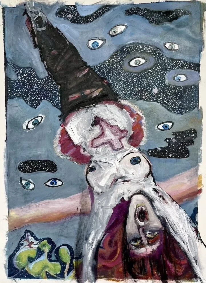 Shame on Texas, 34 x 24", oil on canvas, 2021