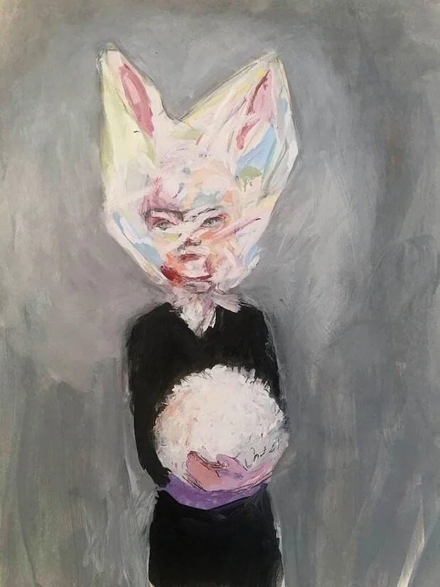 A CoVid Easter, 16 x 12", gouache, 2020