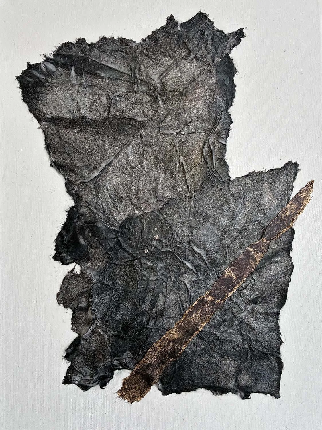 At the Ready Painted hanji collage 18x24