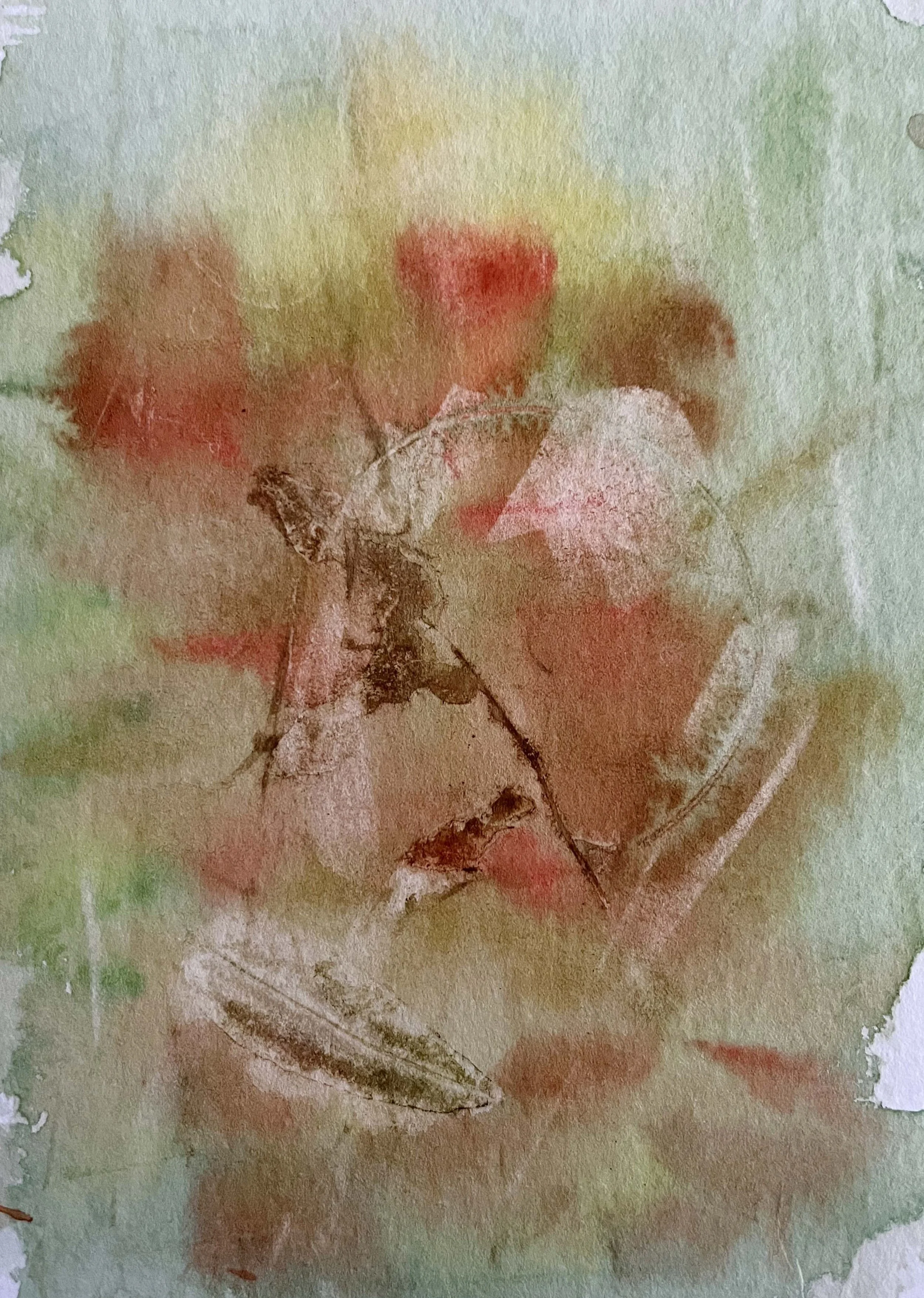 Autumn colors 
Watercolor on paper 
5x7