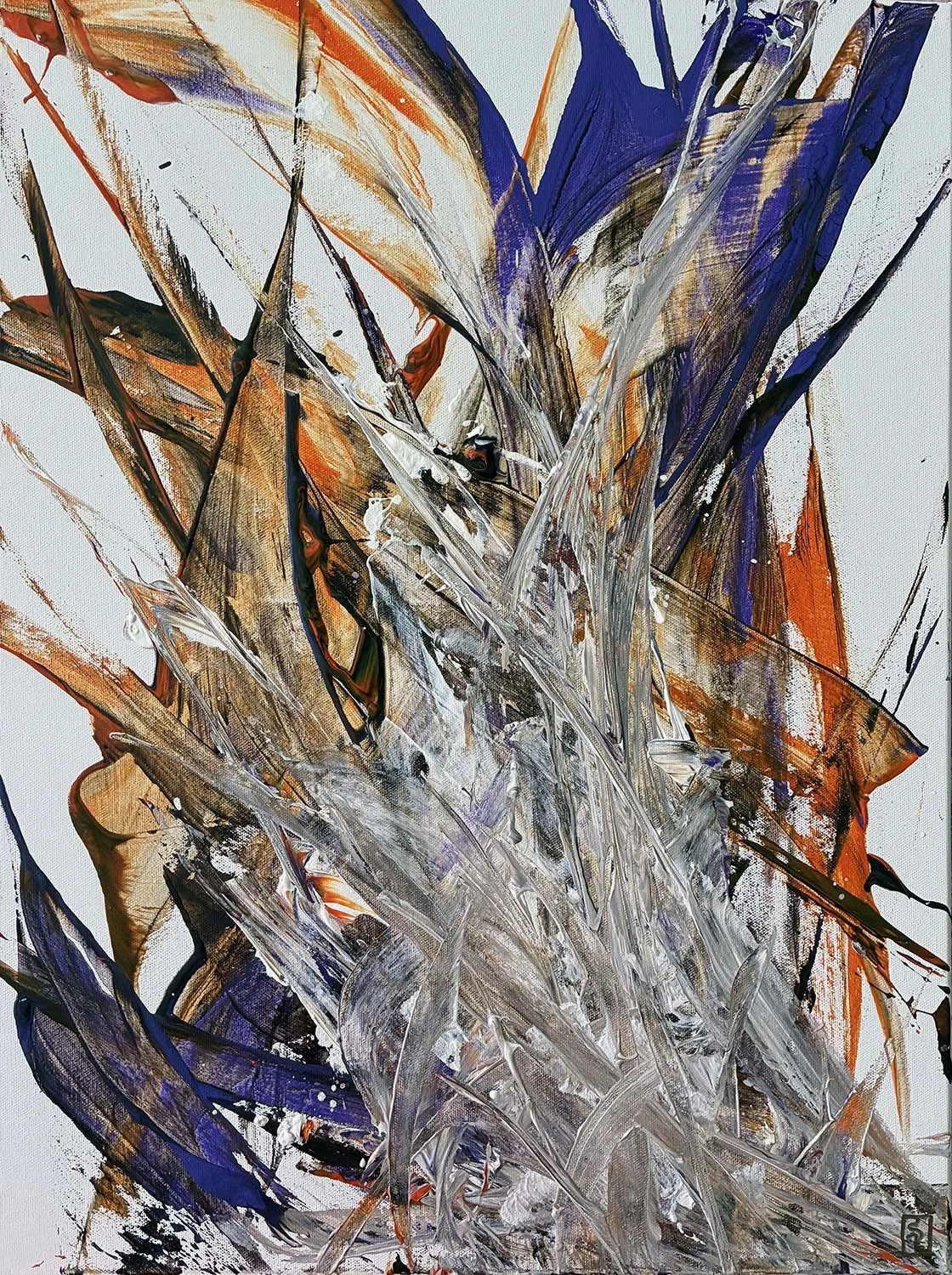 The Future Mixed media on canvas 18x24