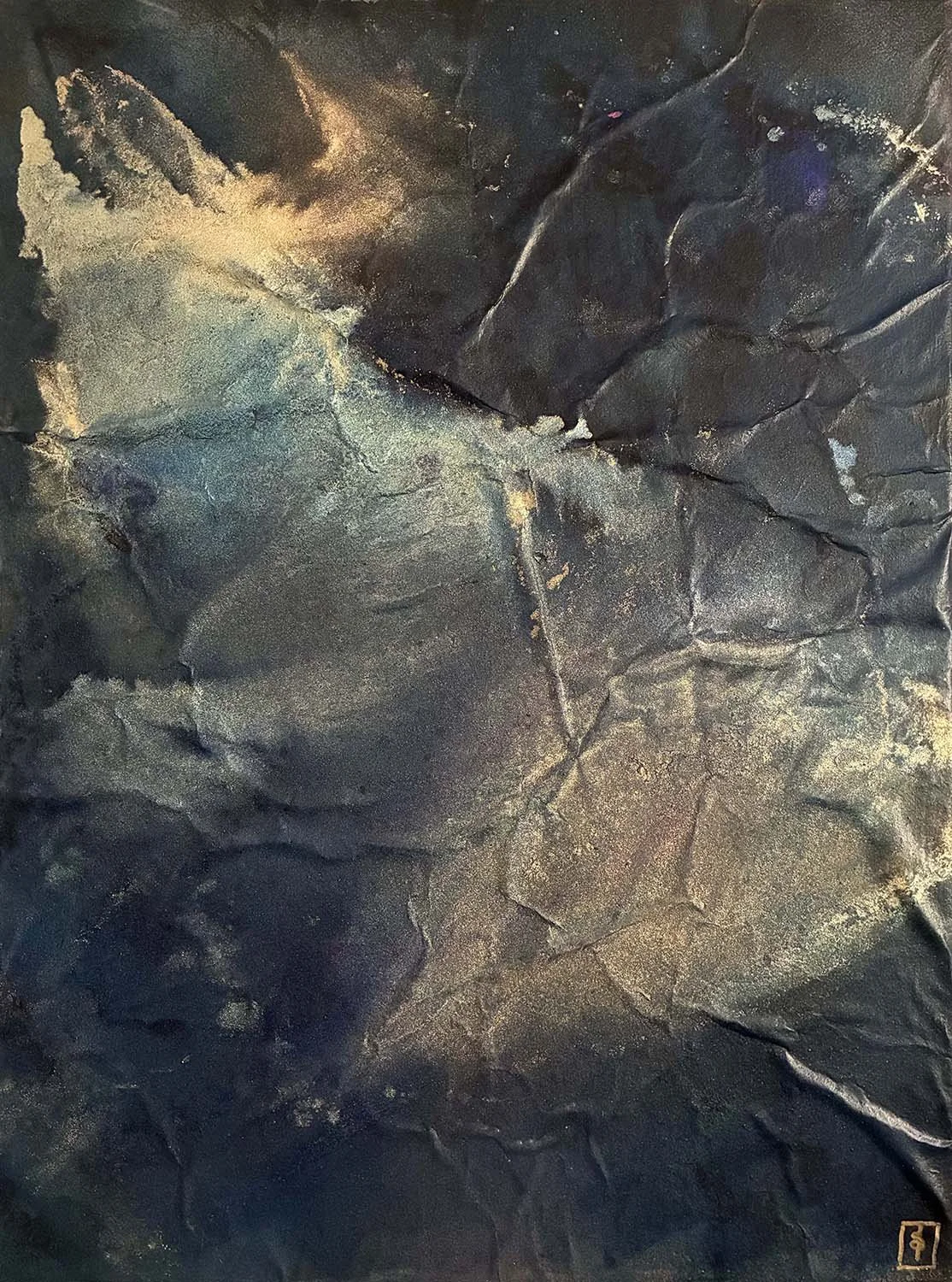 The Perished Painted hanji collage 18x24
