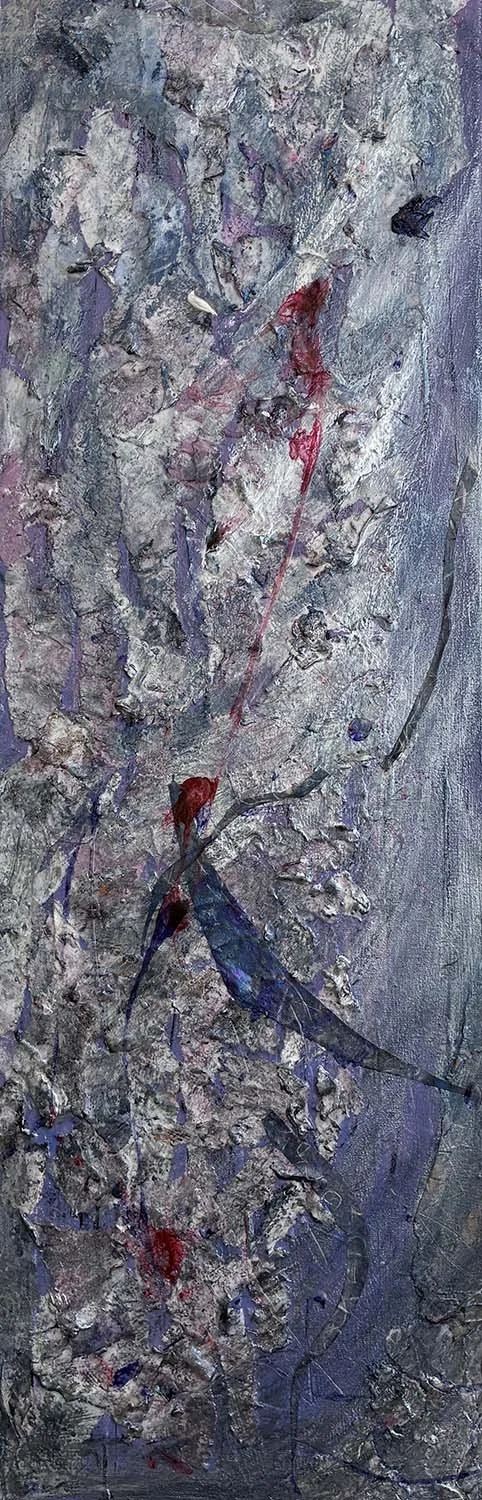 The Crowd Mixed media on board 48x24