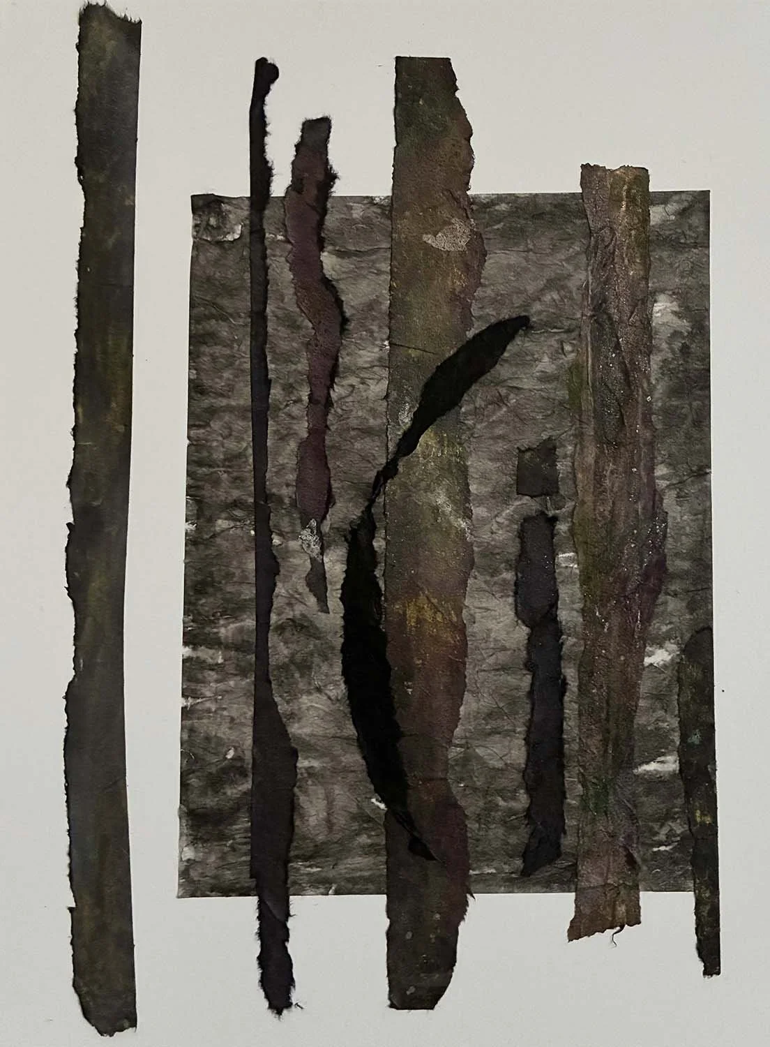 Solo Joy Painted hanji collage 18x24