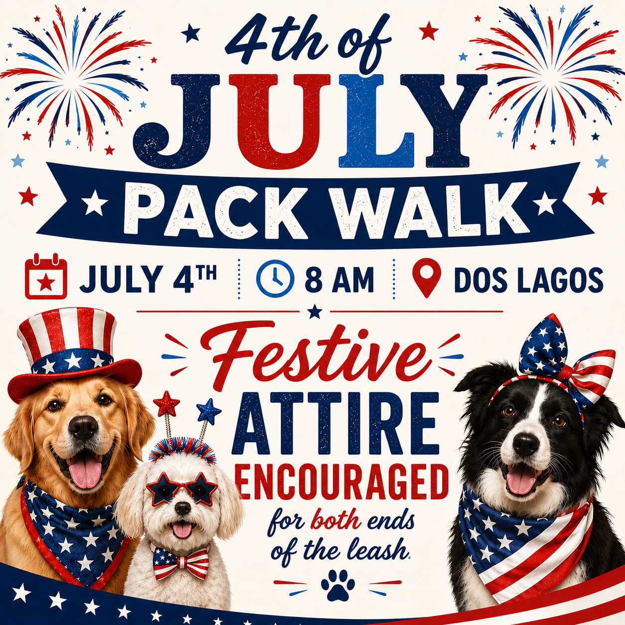 July 4th Pack Walk