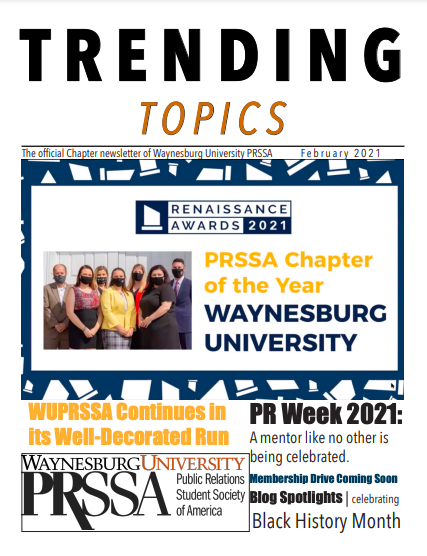 PRSSA Newsletter Spring 2021