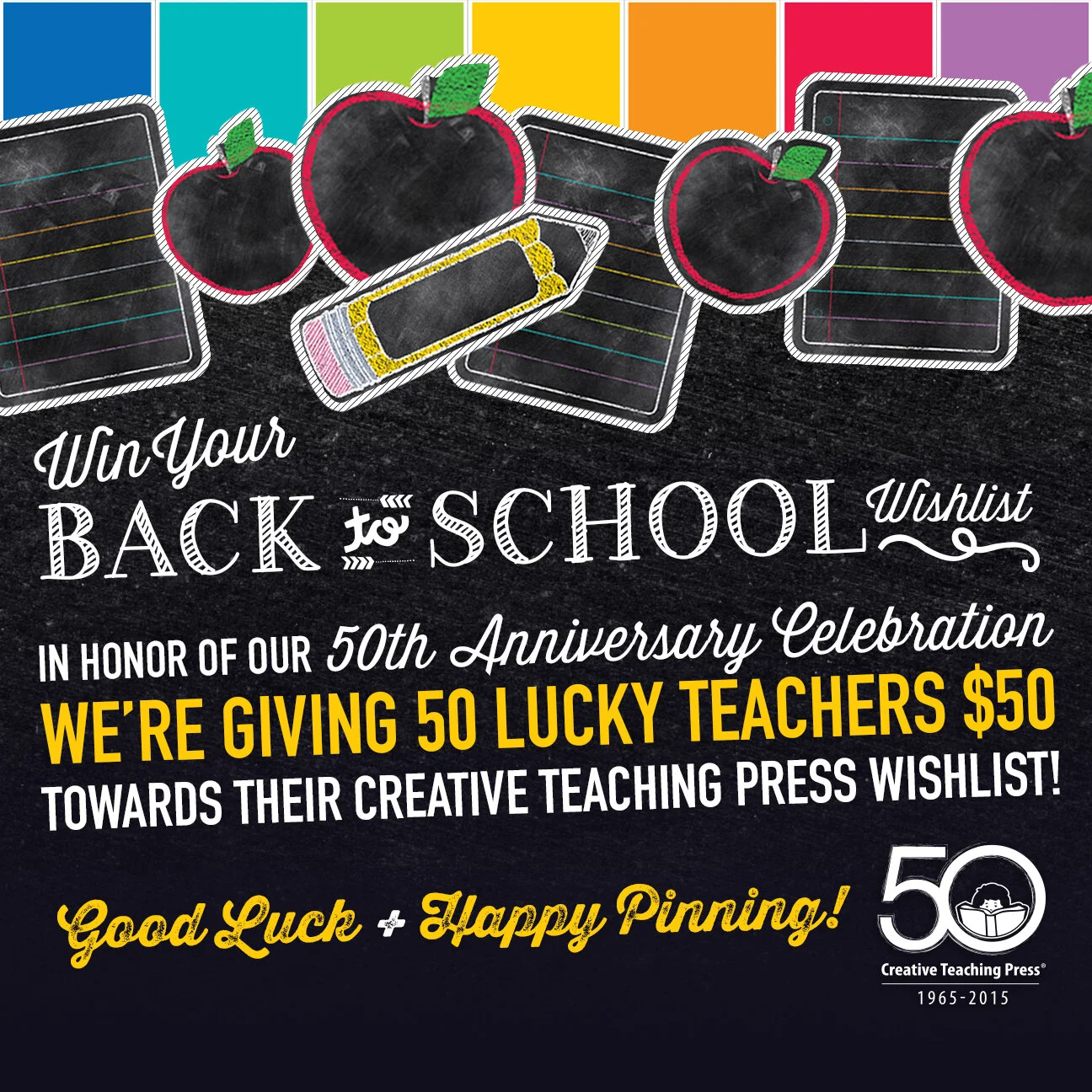 Contest promo post for Creative Teaching Press.
