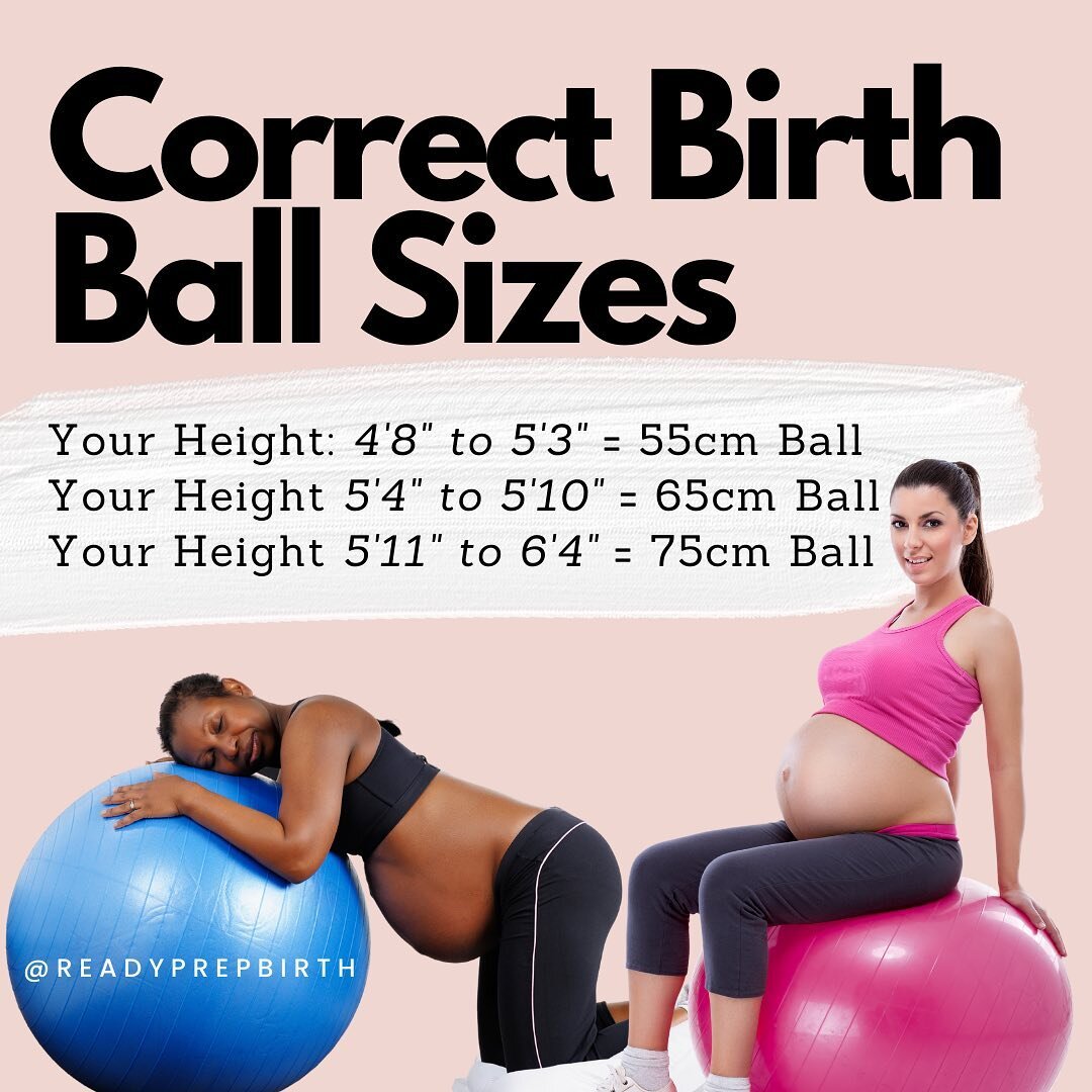 B I R T H  B A L L S

📑One to save for later!

I thought it would be handy to show you the correct birth ball sizes to get in relation to your height!

🤰🏼I always really encourage using a birth ball in pregnancy as they have SO many benefits and t