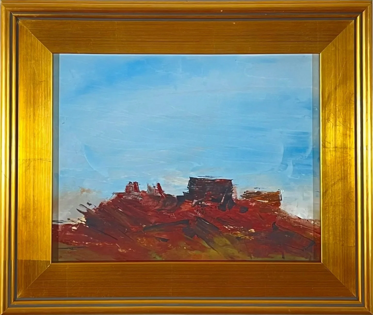 Onion Flats, Moab, Landscape En Plein Air Oil Painting