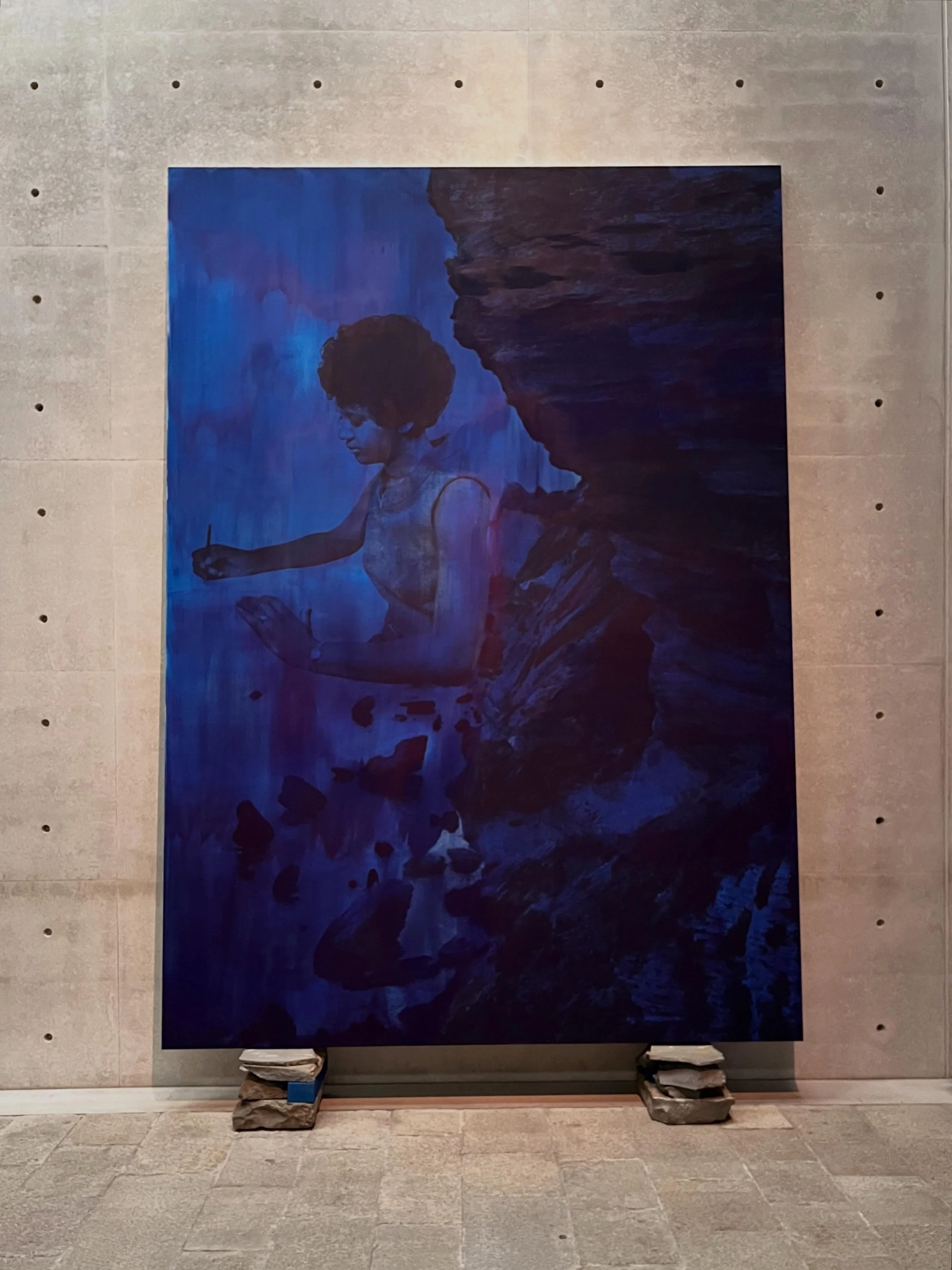 On view during the Venice Biennale is a show of American artist Lorna Simpson (b. 1960). The exhibition at the Punta Della Dogana is a selected overview of the artist&rsquo;s paintings, along with new sculpture and installation, and is curated by Emm