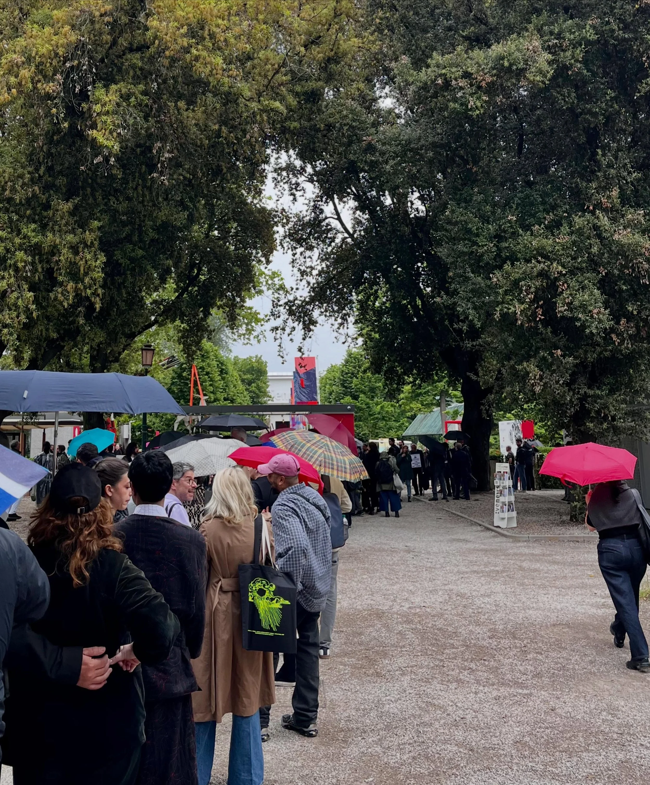 Venice Biennale previews began on a wet and rainy day on the lagoon on May 5th - but it didn&rsquo;t keep artists, curators, press, critics, and gallerists, from lining up early to enter the oldest international exhibition, founded in 1895. Schwartzm