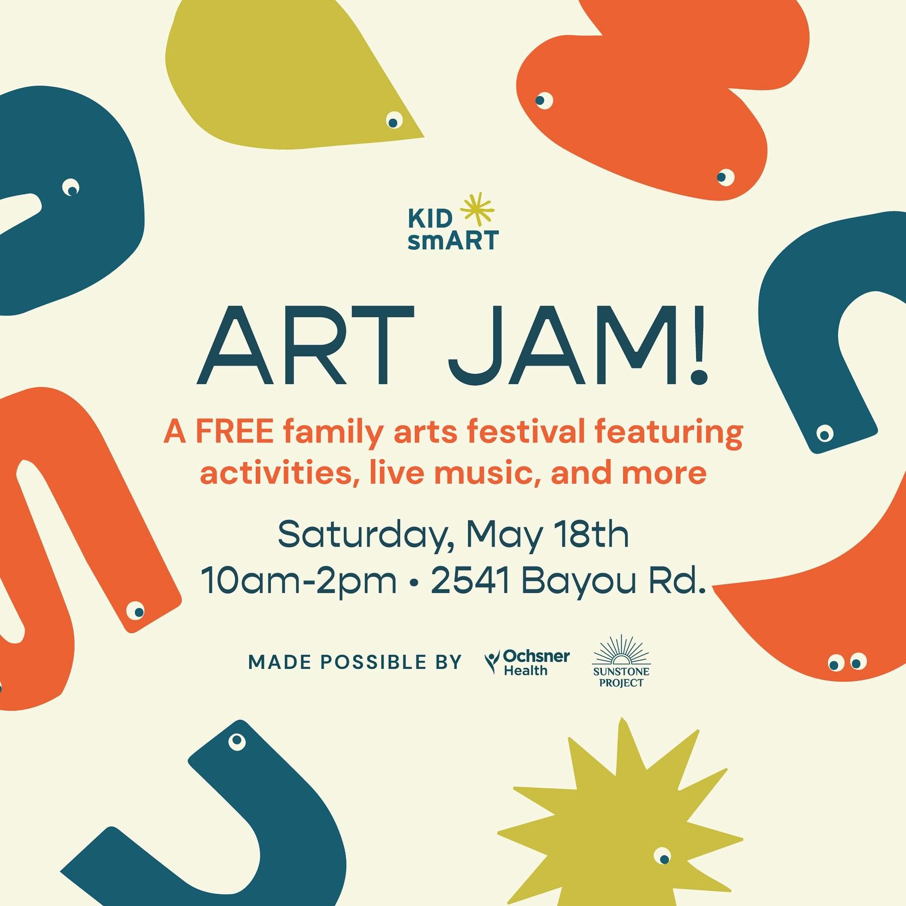 ART JAM is back! Join us for a day of creativity and learning for the whole family! Learn more and RSVP at the link in bio 📚🖼️✨