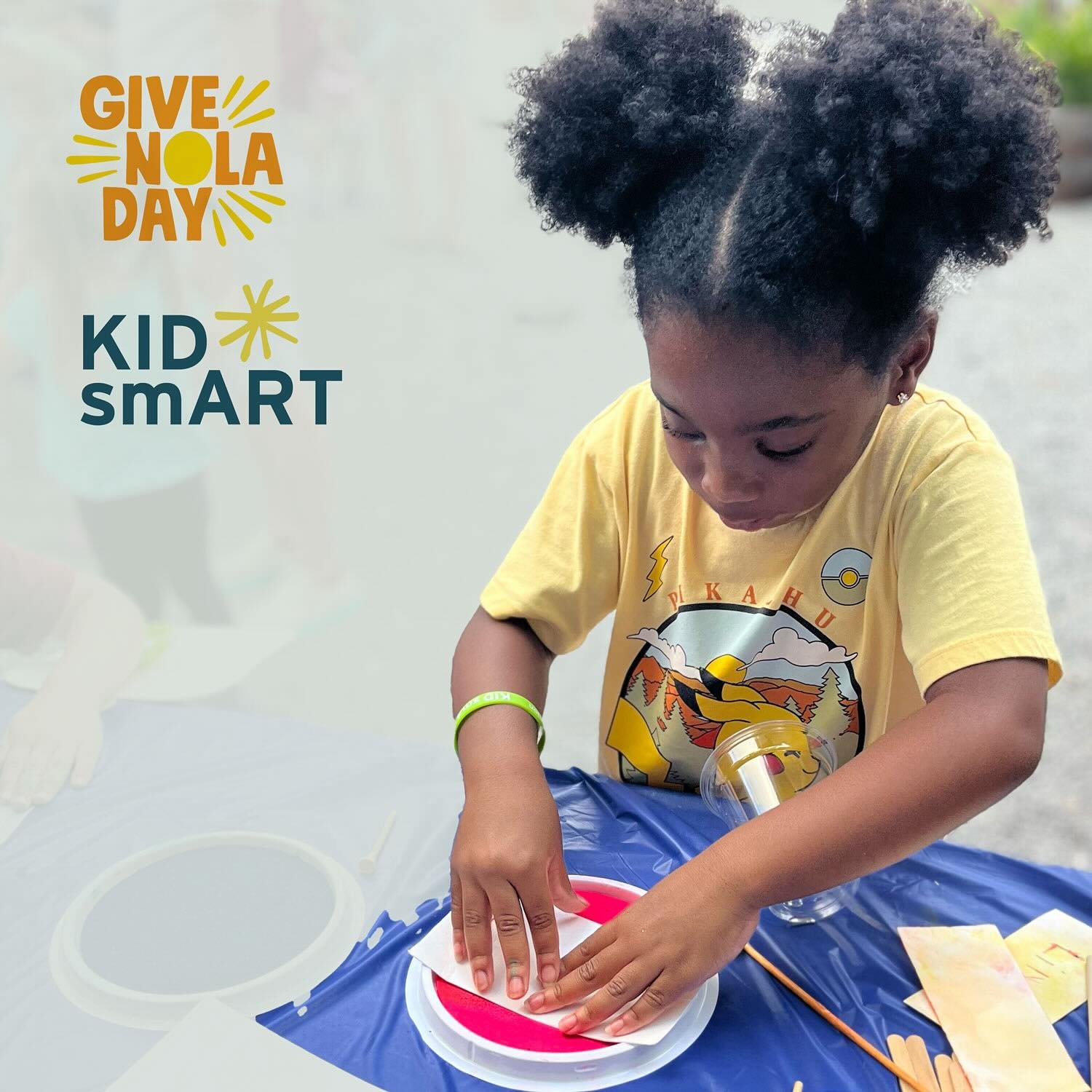 GiveNOLA Day is this Tuesday! But you don&rsquo;t have to wait; you can donate right now! A gift to KID smART provides essential arts education to children, fostering creativity and confidence. Donate at the link in our bio!