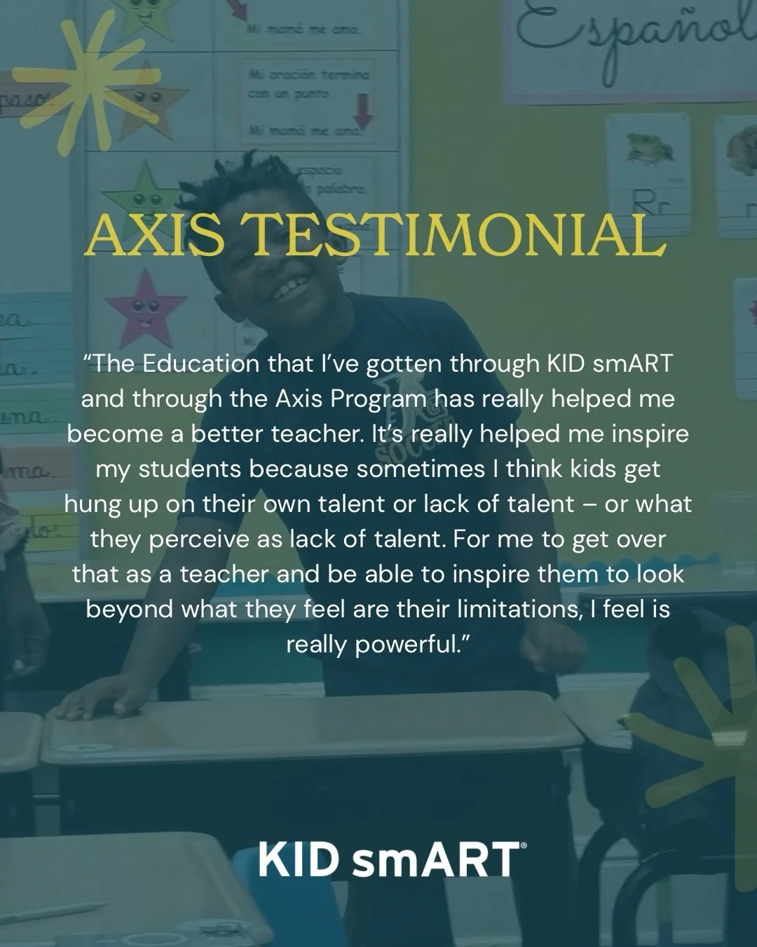 🌟 Hear from our teachers! 🌟 

Our AXIS program empowers educators with innovative teaching techniques and creative strategies. The growth and inspiration gained through this program not only enhance their skills but also positively impact the stude