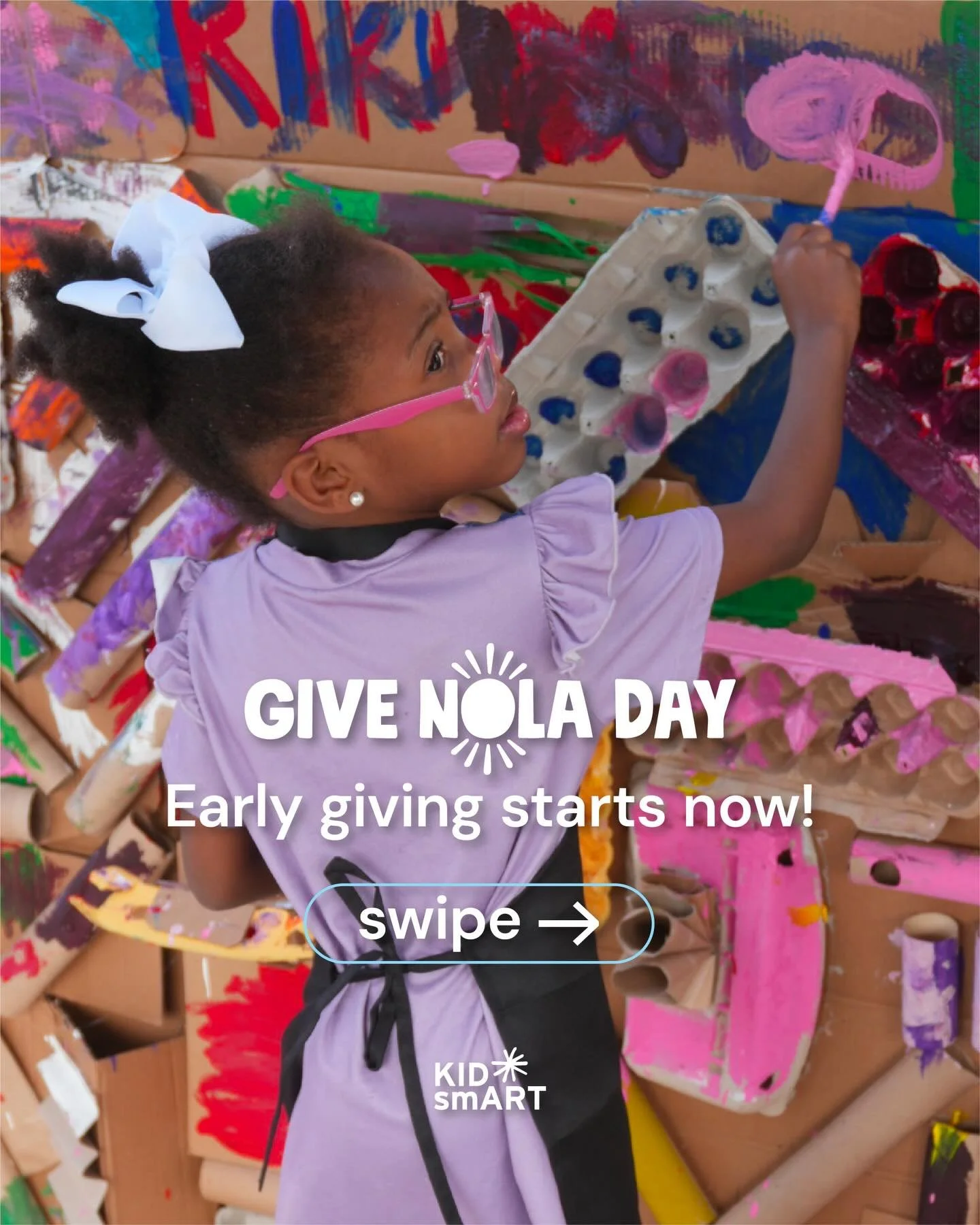 Early giving starts NOW and we need you to help us keep our FREE arts programming accessible. Double tap if we can count on you to help us reach our $10,000 goal!