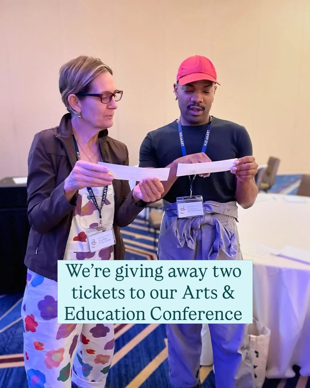 Thanks to the generosity of our Board Chair,&nbsp;@krystal_h_allen, we&rsquo;re giving away&nbsp;TWO scholarships&nbsp;to our Arts &amp; Education Conference this June.&nbsp;🎭🎨✨

Join us for an immersive three-day experience focused on the future o