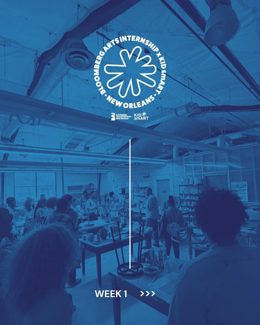 Week one of the @bloombergdotorg Arts Internship is officially complete! ✨

This week, our interns settled into worksites across New Orleans, began building connections within the city&rsquo;s arts and cultural community, and wrapped up the week with