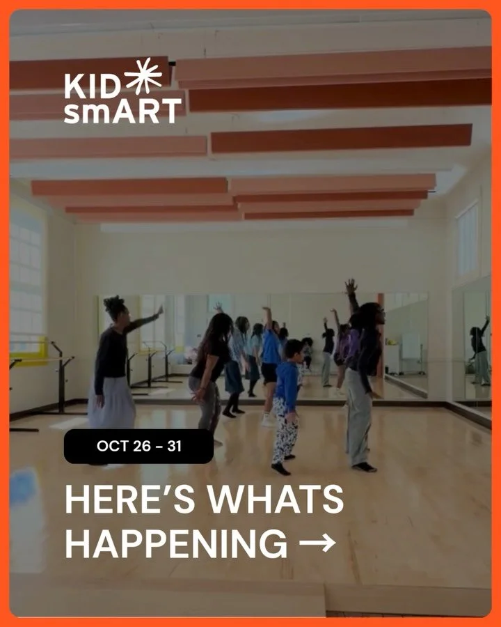 ✨ THIS WEEK AT KID smART! 💜

From creative experiments to spooky-season fun, there&rsquo;s something for everyone at the KID smART Center this week! 🎨🎭

🎨 TUES, OCT 27 | smARTIST in Residence
Join New Orleans artist Brent Houzenga for a hands-on 