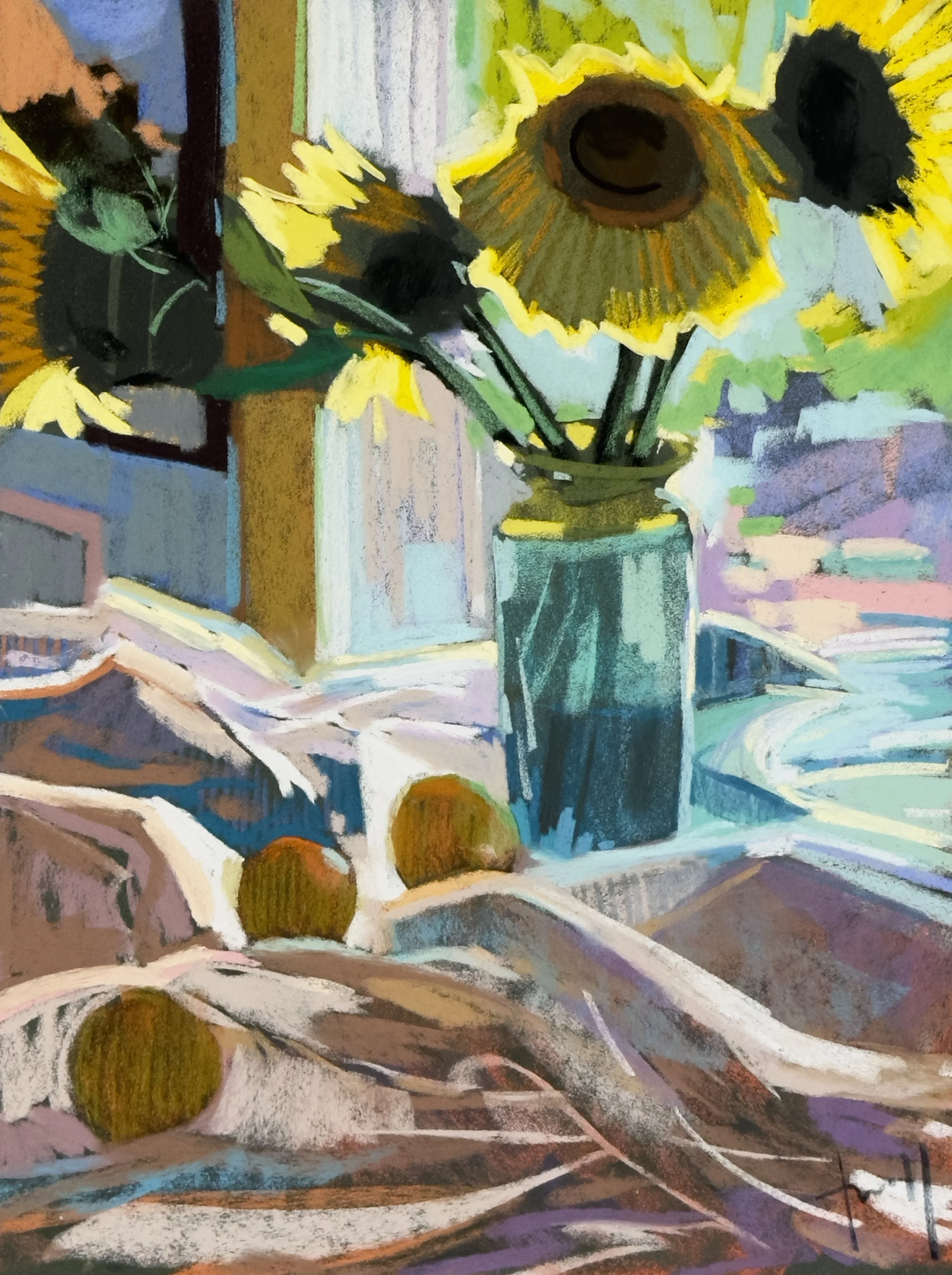 painting of desert mesas