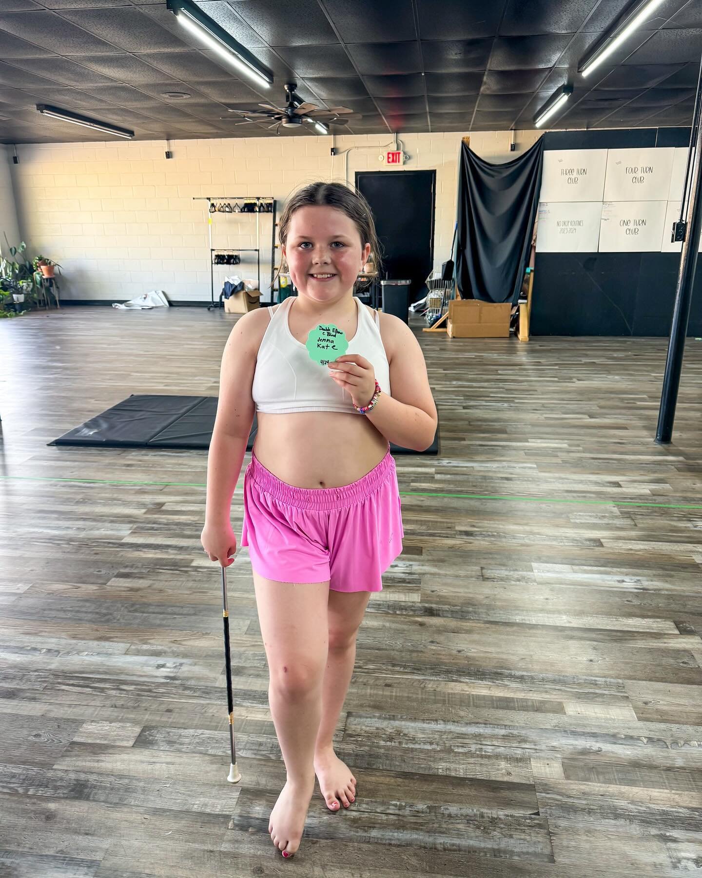We love seeing our girls come in and learn new &ldquo;hard tricks&rdquo; at private lessons! They love earning a flower to put up on our achievement wall. Jemma and Anniston are both working hard on their solos to start competing next season 🤩🧡✨