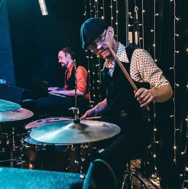 Jason Armstrong Baker, licensed music therapist and drummer, Baltimore MD