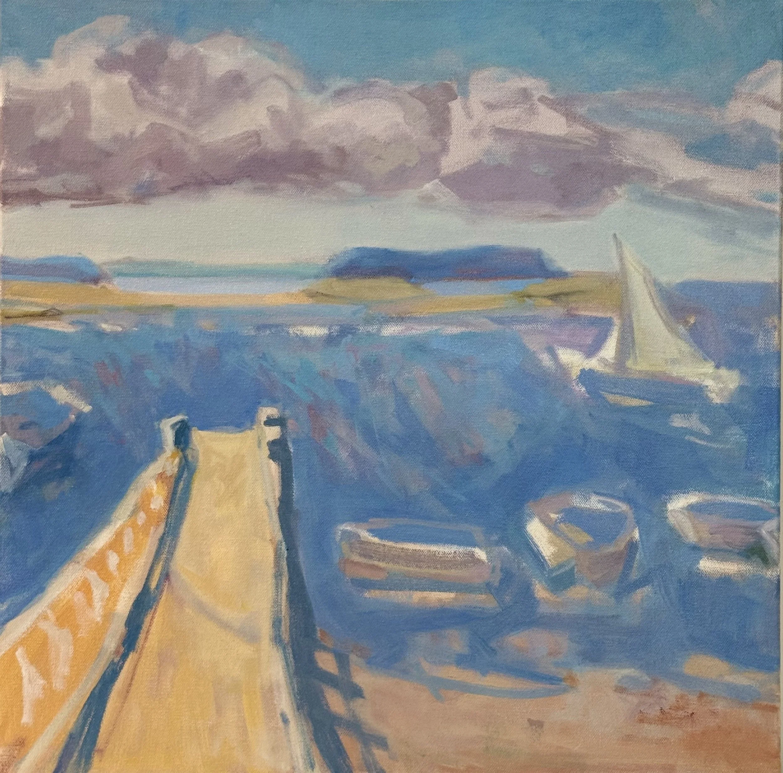  Fairfield's Dock  20 x 20 inches Oil on Canvas