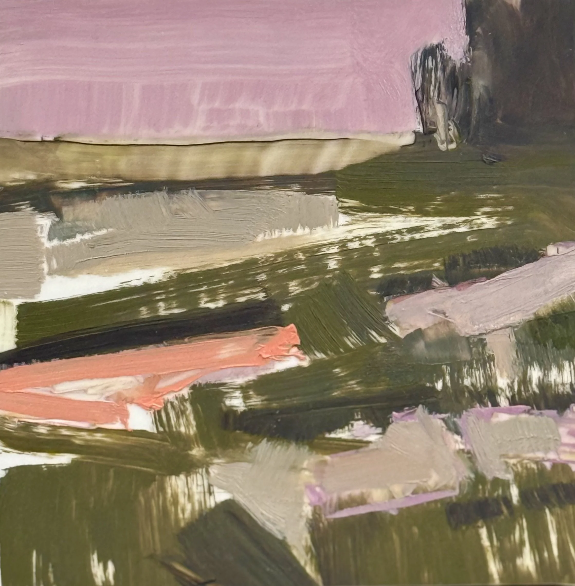  Blackfish Creek  4 x 4 inches Oil on Duralar