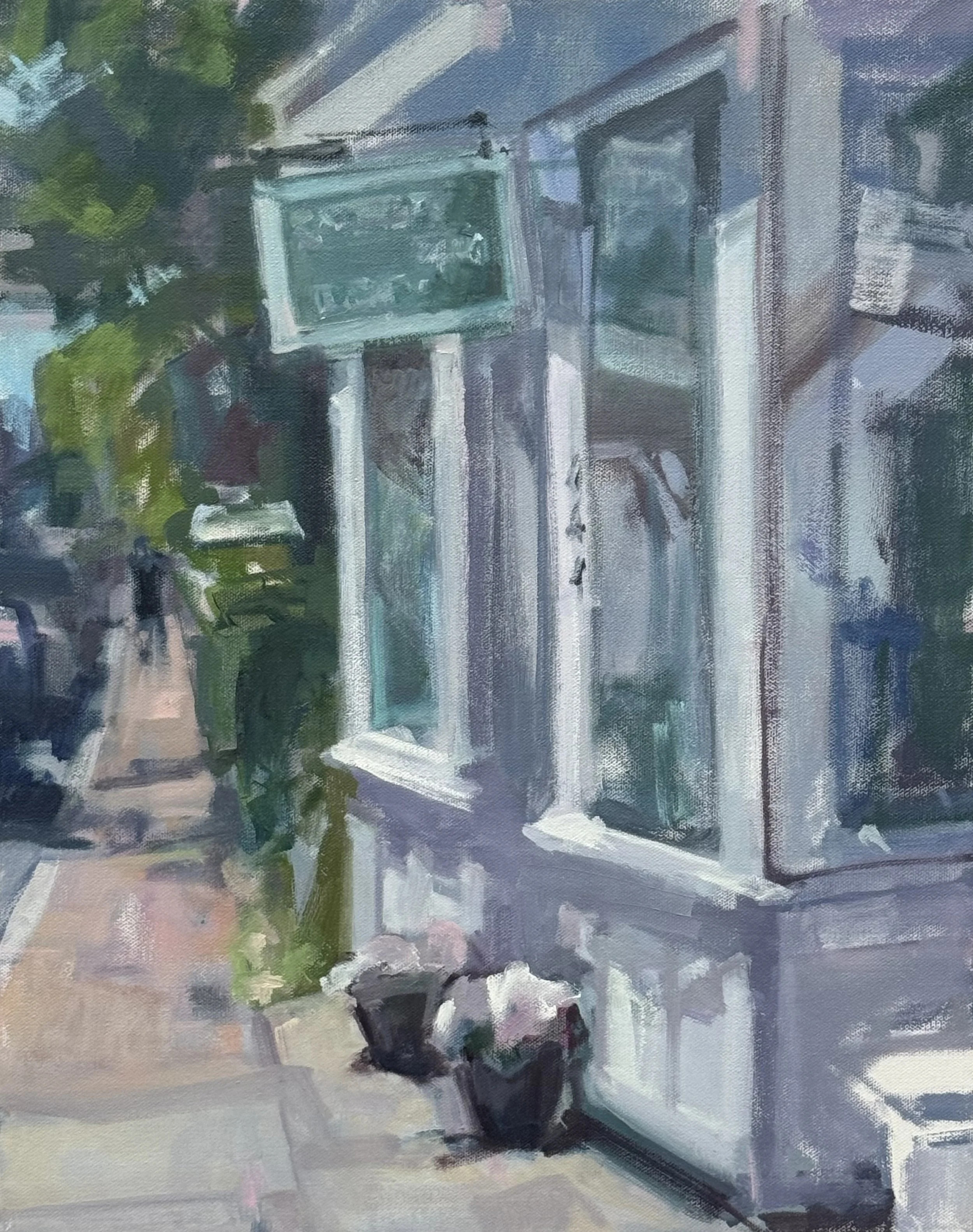  Ptown Stroll  20 x 16 inches Oil on Canvas