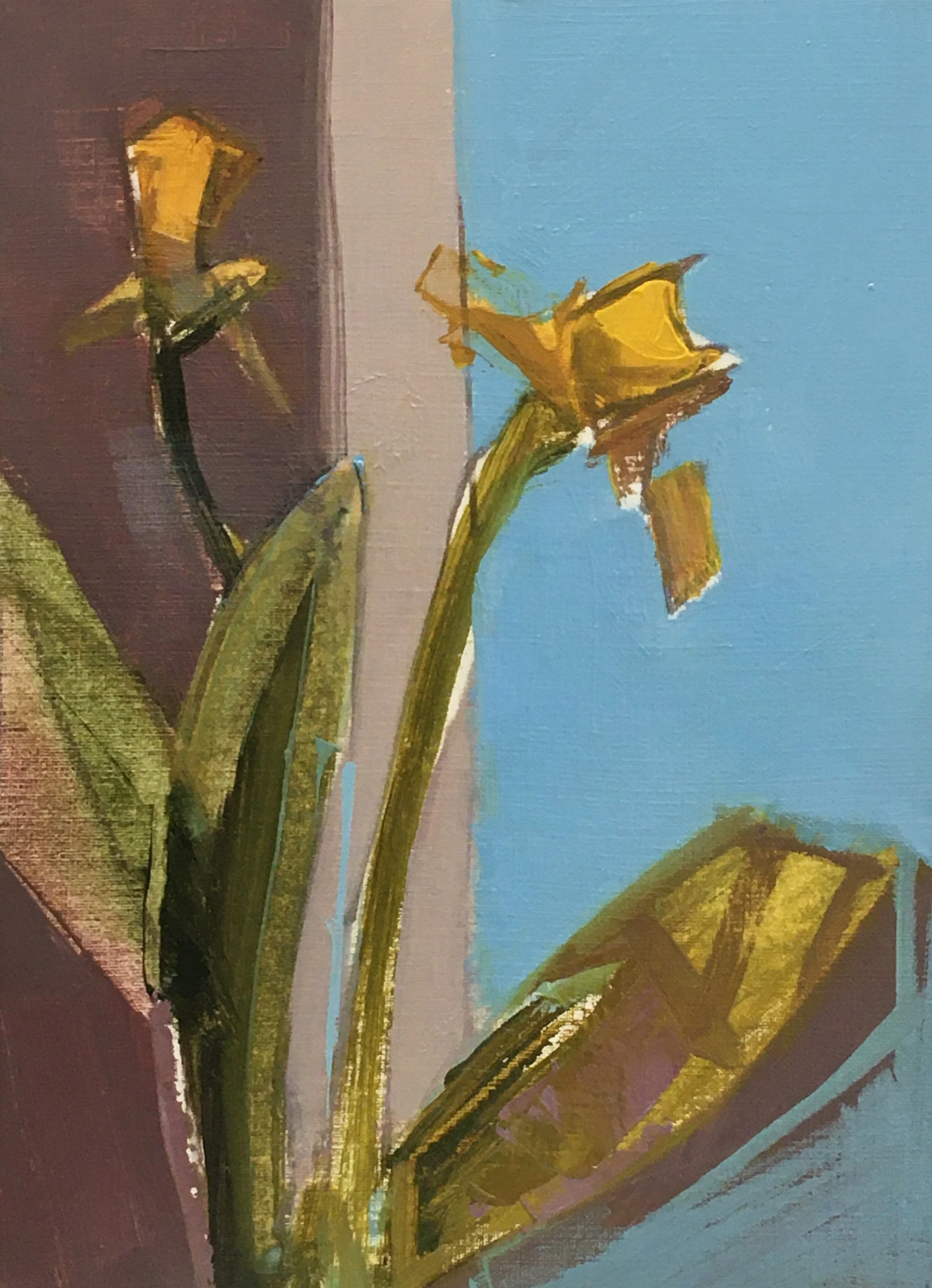  Heoric Friends  7 x 5 inches Oil on Duralar 