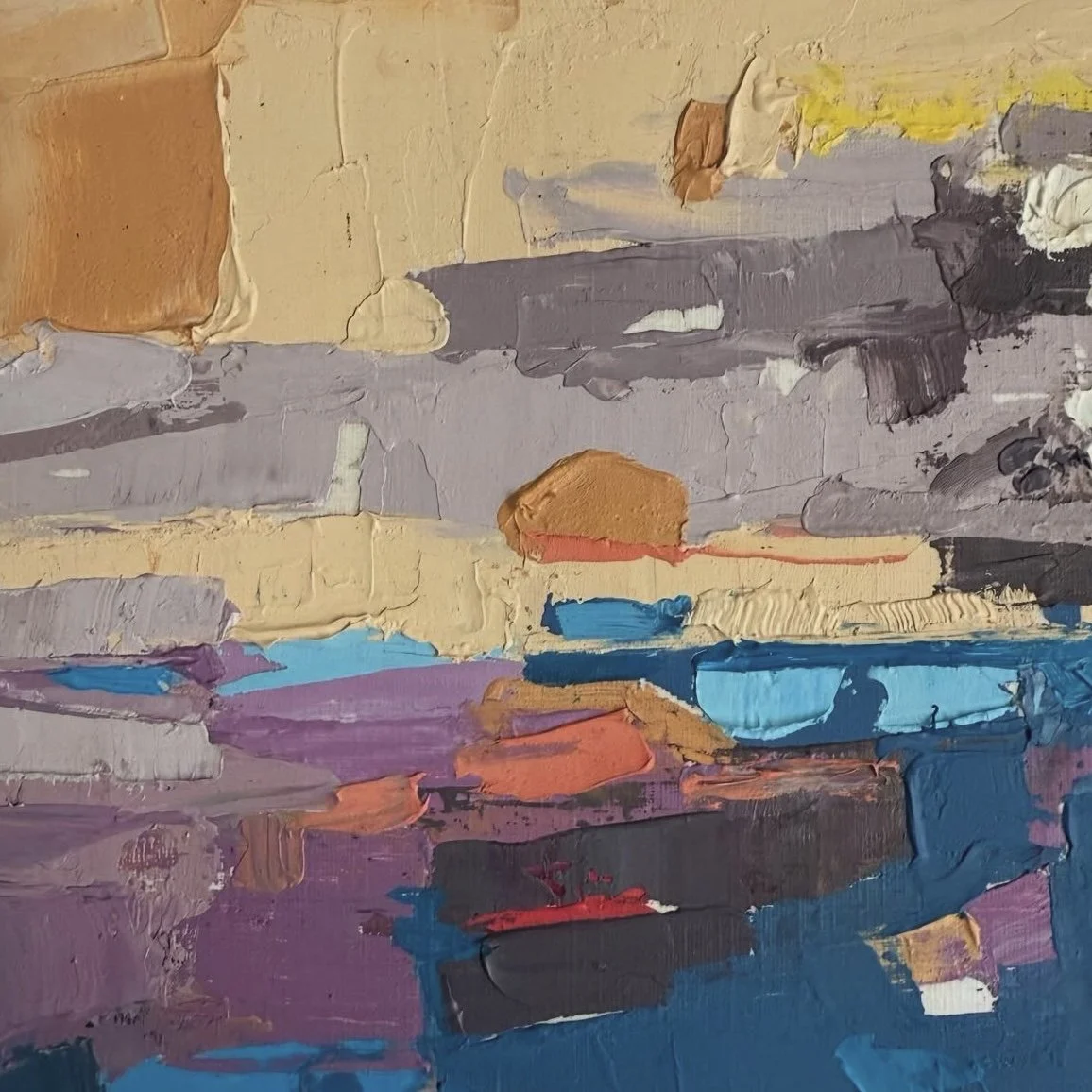  Ptown  4 x 4 inches Oil on Paper