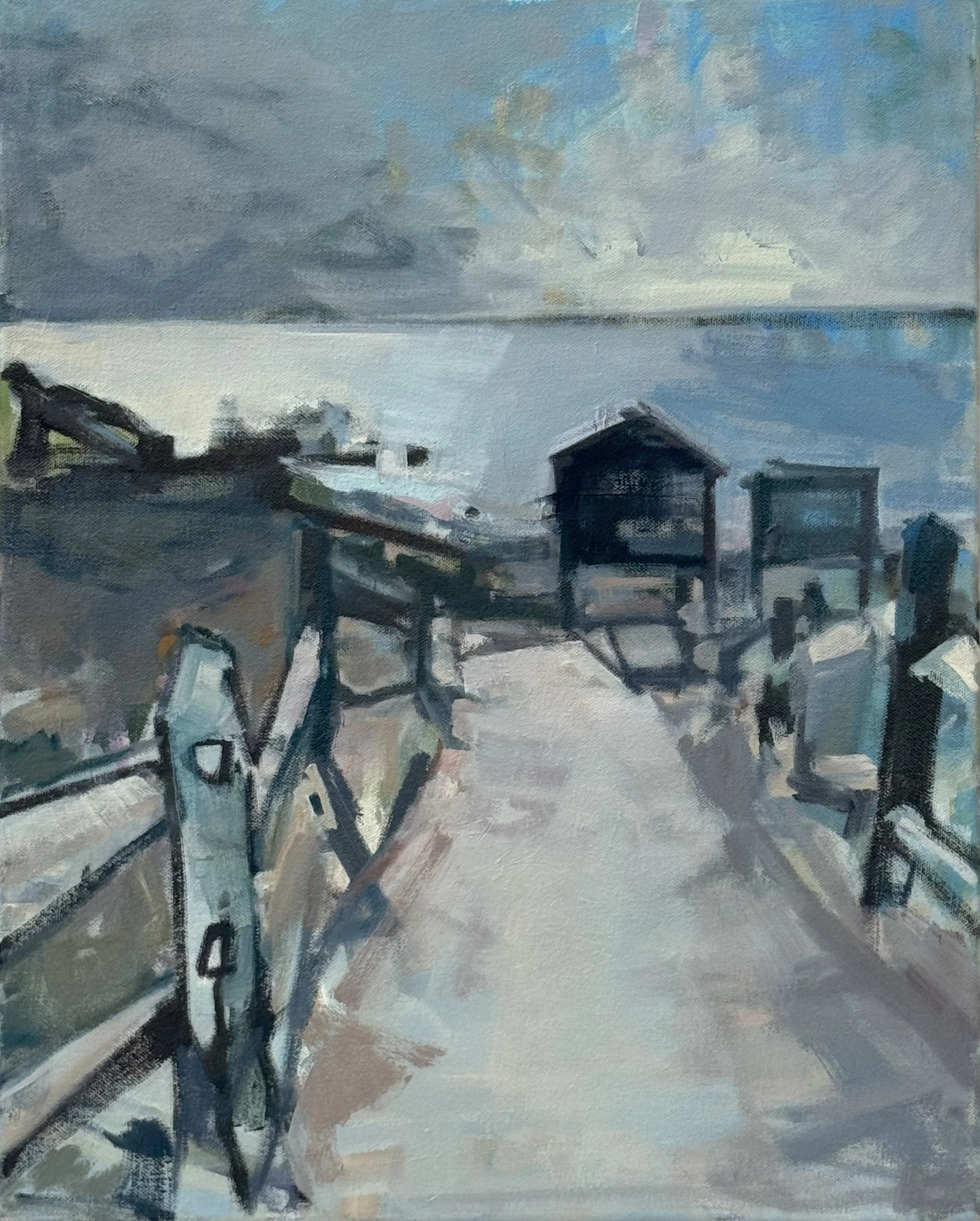  A Break in the Weather  20 x 16 inches Oil on Canvas