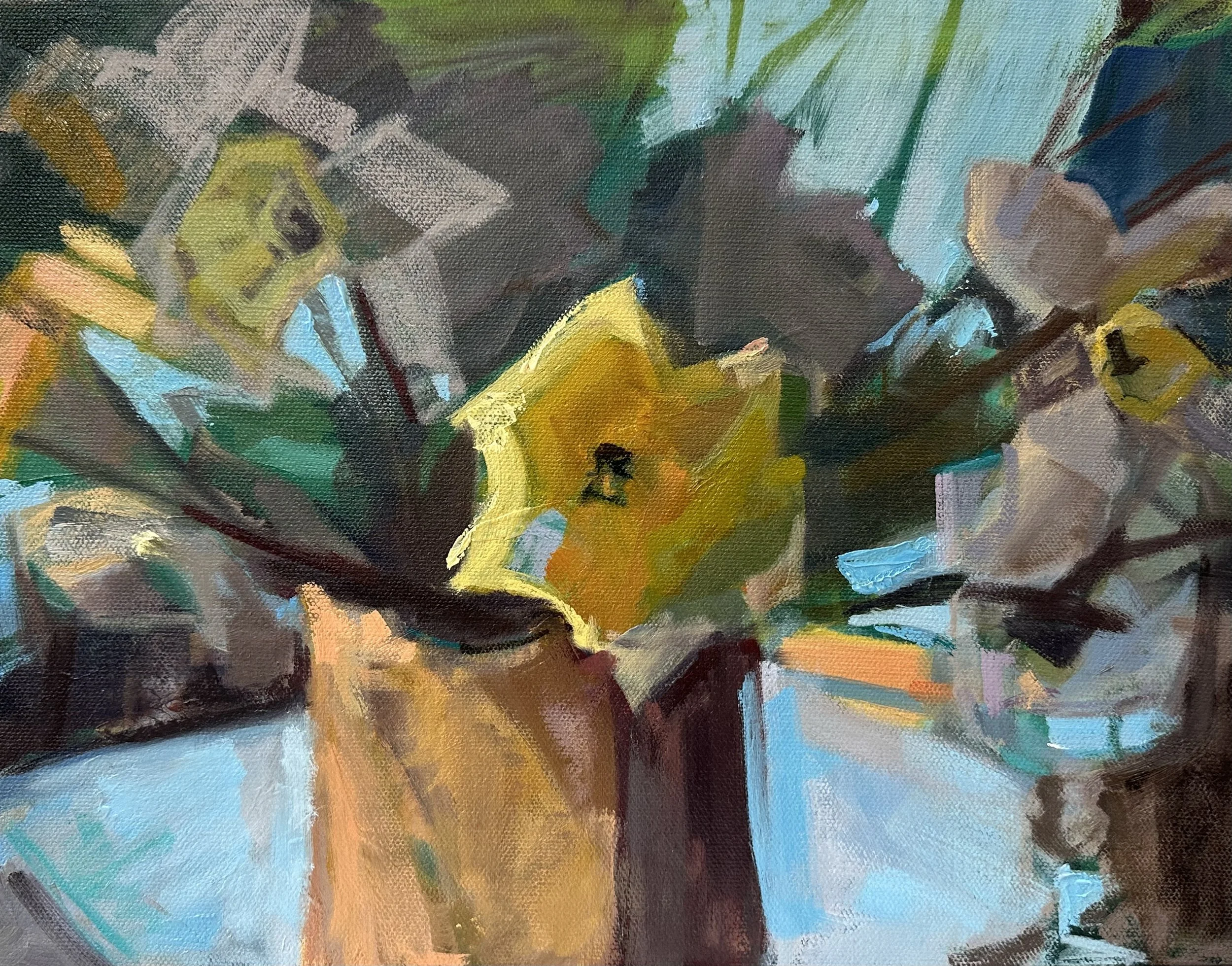 Monica's Porch  12 x 16 inches Oil on Canvas