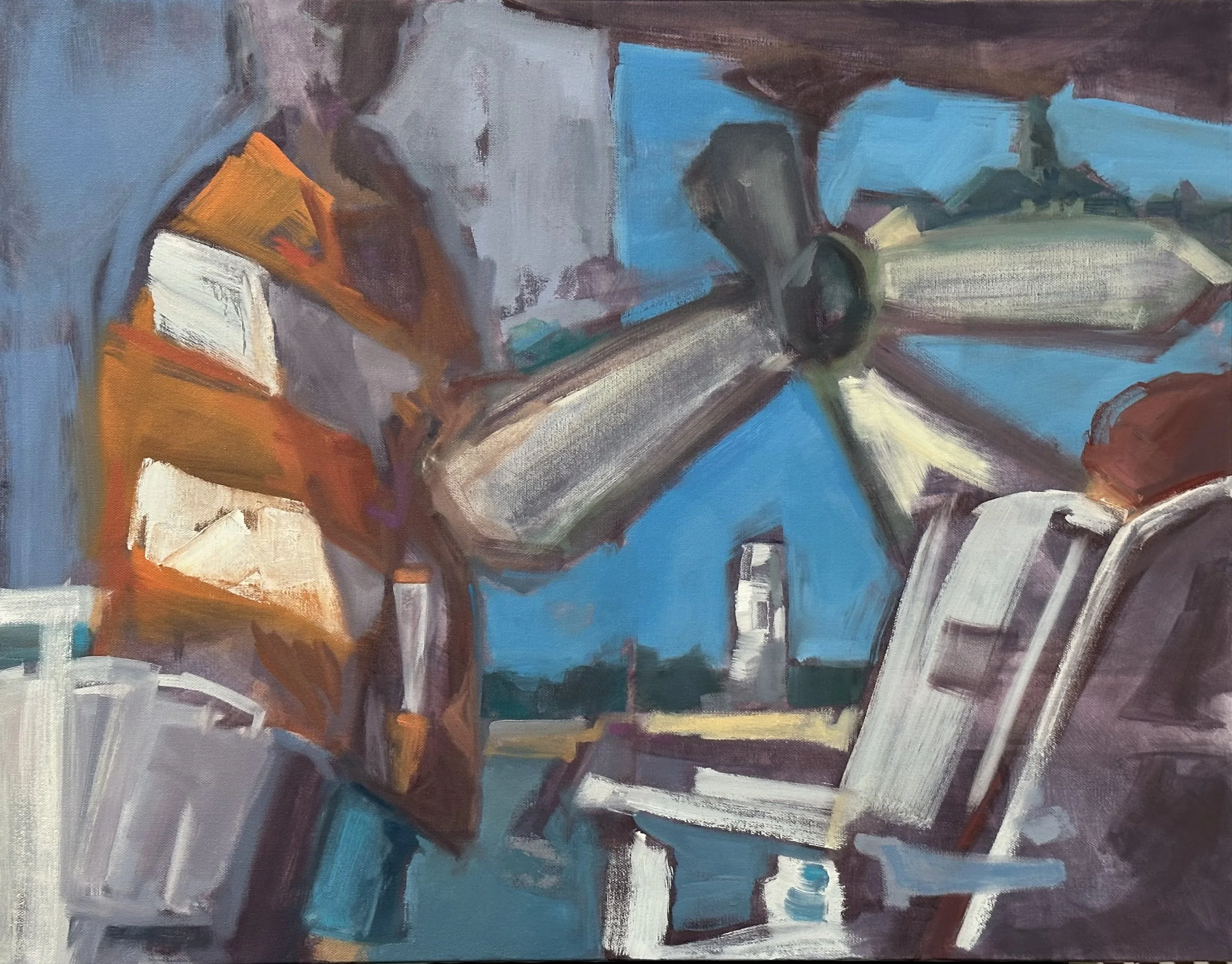  First Swim  24 x 30 inches Oil on Canvas