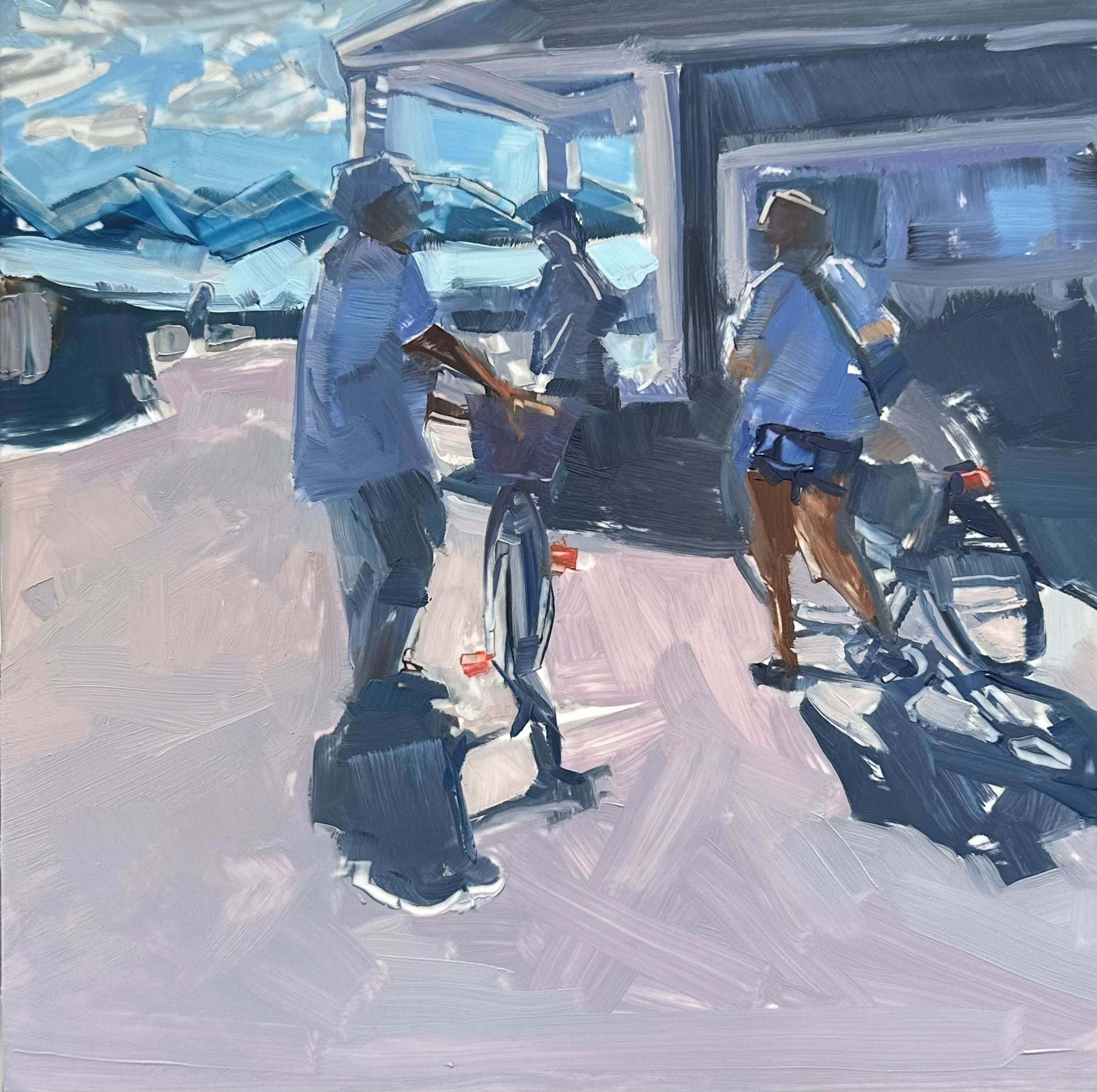  By Chance  8 x 8 inches Oil on Duralar