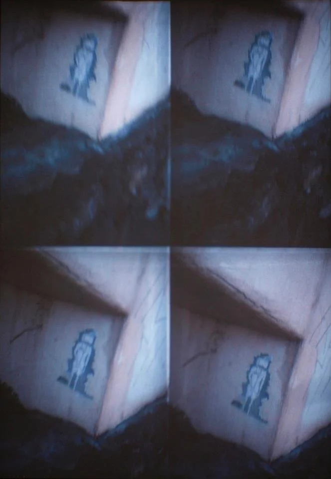 Four images of grafitti