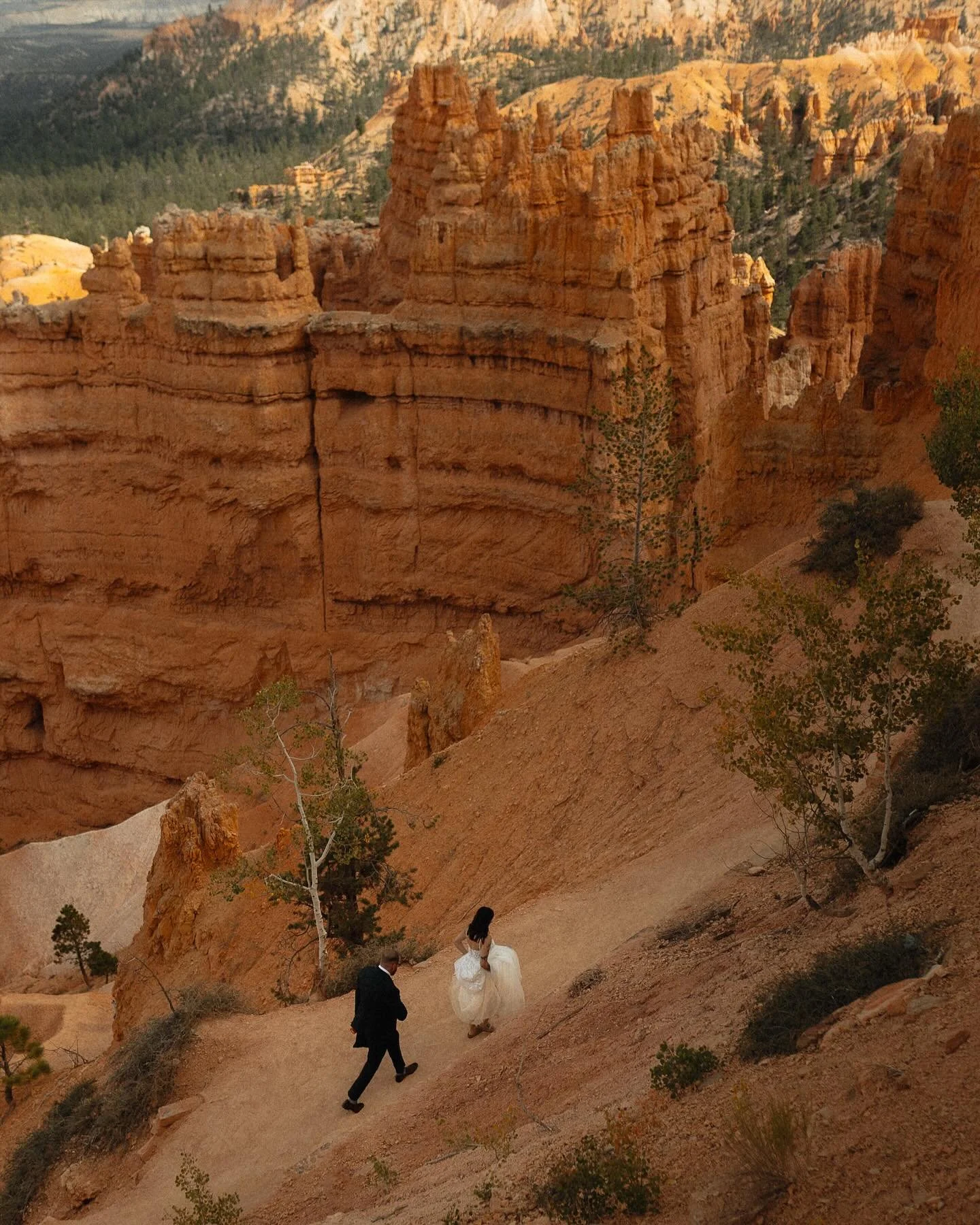 The beautiful elopement day of Yara and Jonathan at @brycecanyonnps_gov! 🏜️ 

Cake: @sunnys_cake_shop 
Florals: @lego 
Dress: @adriennesbridal 

#brycecanyonnationalpark #brycecanyonelopement #brycecanyonelopementphotographer #brycecanyonelopementvi
