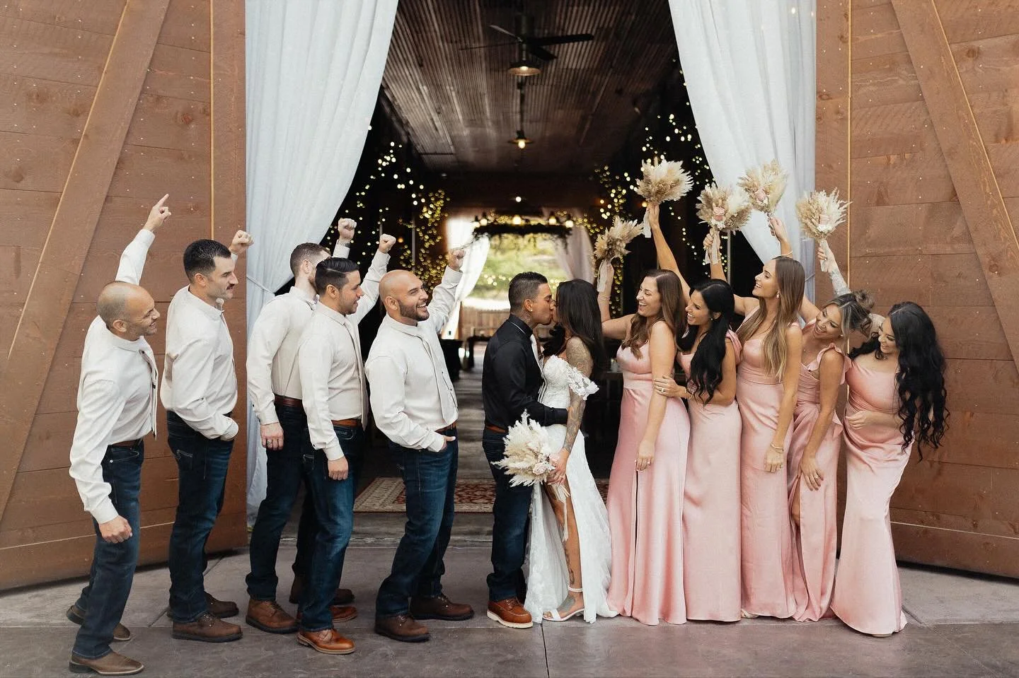 The beautiful day of Nicole and Andrew! 

Photo/Video: @roamingdesertfilmco 
Venue: @quietmeadowfarm_ 
Caterer: @goodwoodbbq 
DJ: @djjcevents 
Dessert: @crumbl @thedonutrun_official 
Decor/Organizer: @darlingdonkey 
Dress: @marysbridalslc 

#quietmea