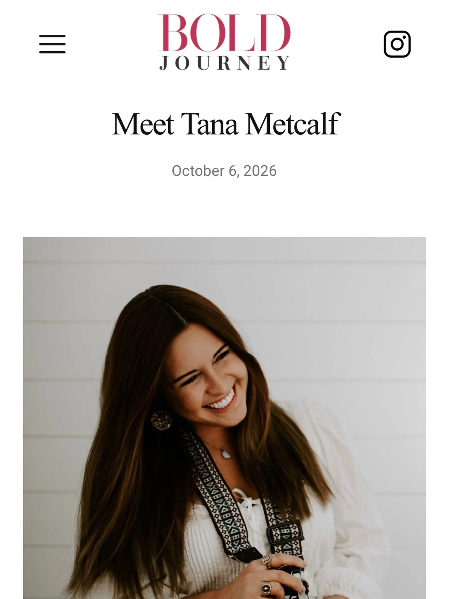 So grateful to be interviewed by Bold Journey @boldjourneymag - a publishing of stories that promote living life boldly, overcoming hardship, and inspiring others. 

In my interview, I talk about how I learned to take risks through a hardship I overc