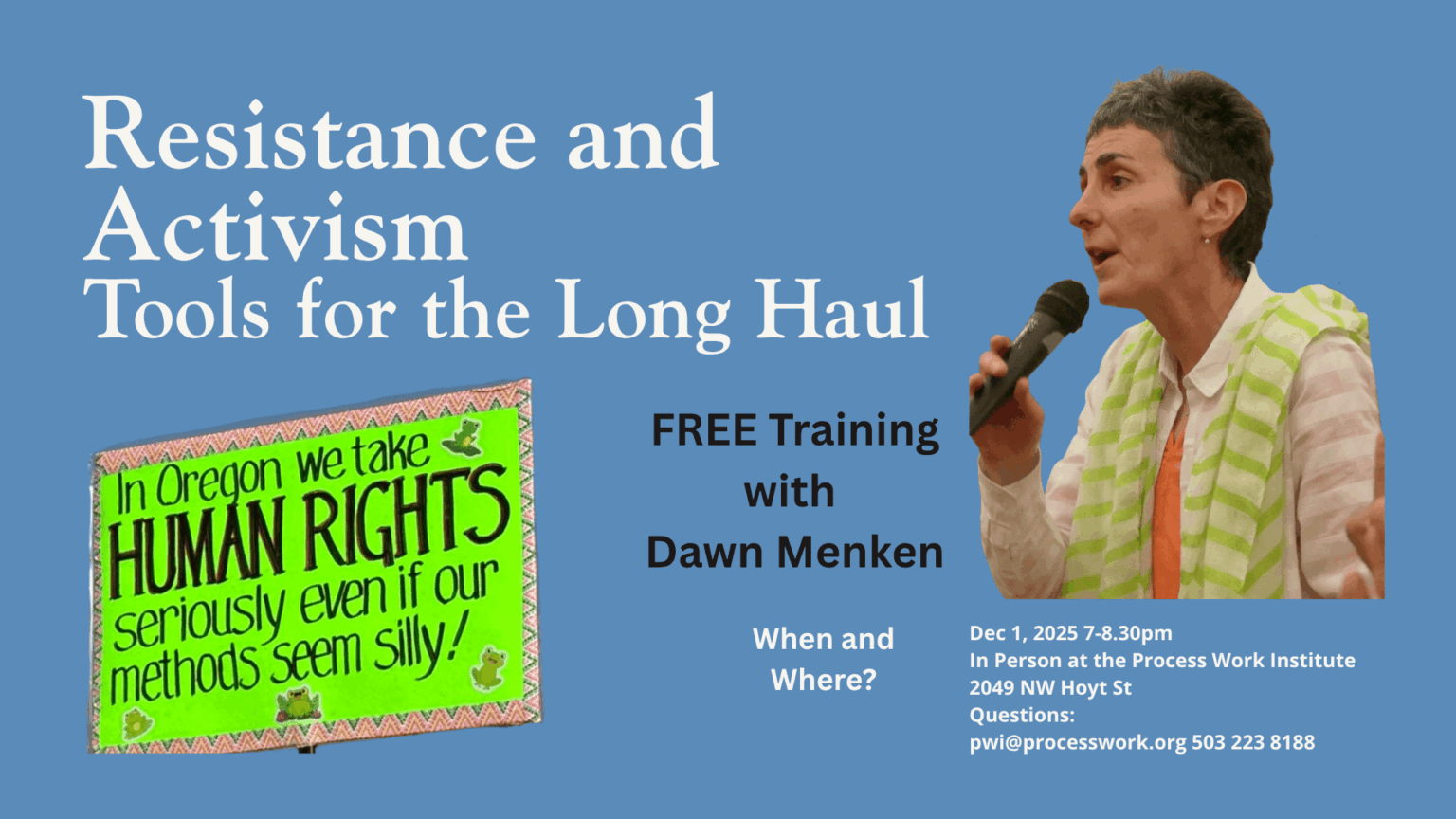 Resistance and Activism: Tools for the Long Haul