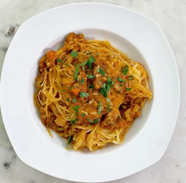 Pumpkin Bolognese recipe glucose friendly dish