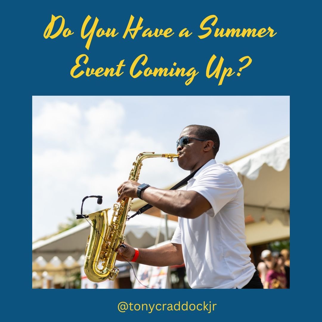 Summer is approaching fast! Let's turn your summer celebrations into an experience with live music. 

Let's connect today to discuss your event plans!

#SummerEvents #SmoothJazz #EventEnhancement