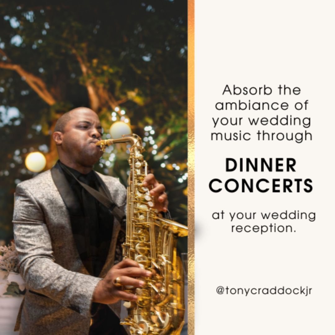 Wedding days are filled with countless blessings. But amidst the hustle of capturing photos after the ceremony, the bride and groom often miss out on the joy of cocktail hour. That's why I've introduced a new offering: dinner concerts during the wedd